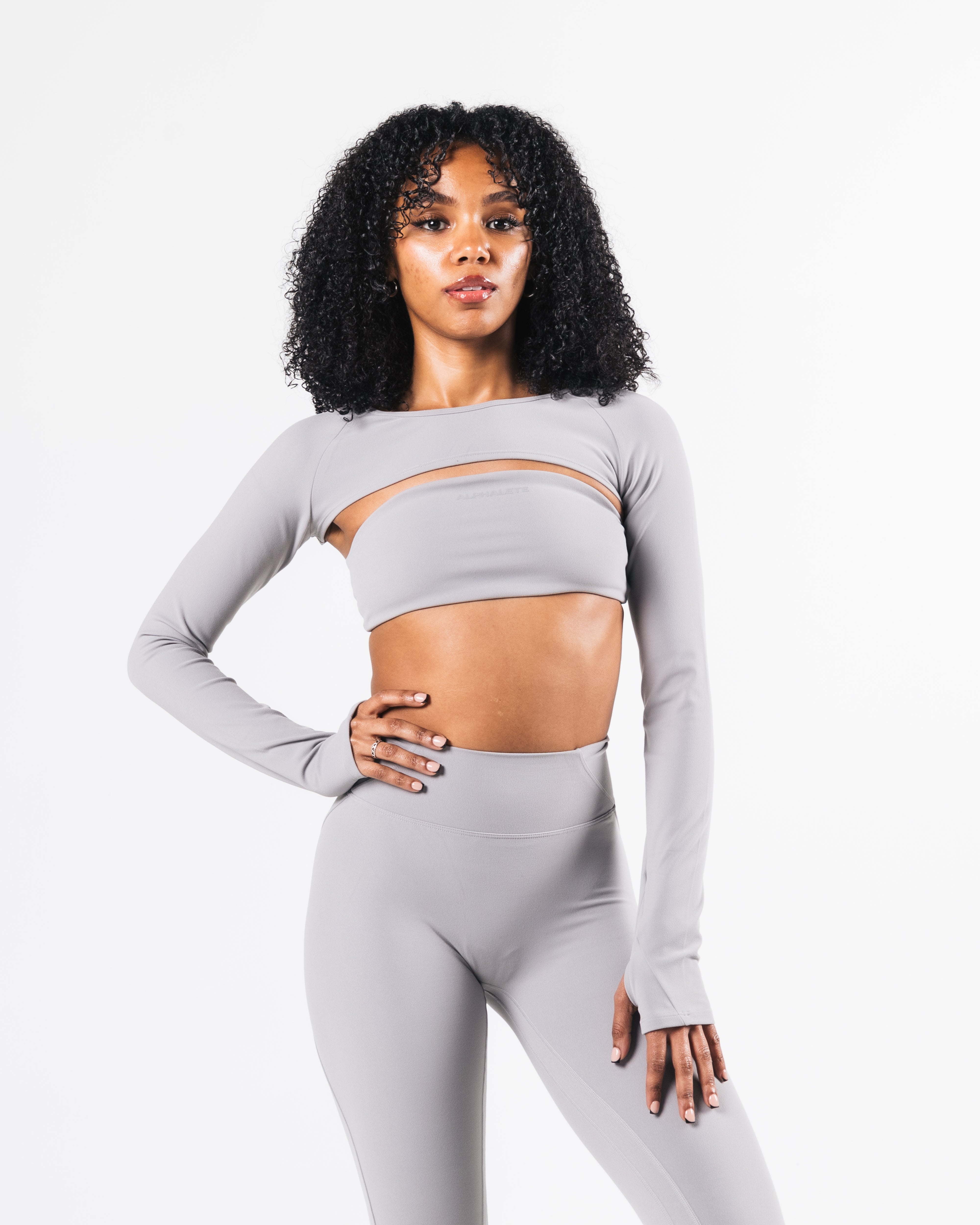 Aura Long Sleeve Shrug - Stylish Smoke Color for Women | Perfect for Layering, Office Wear & Casual Outfits