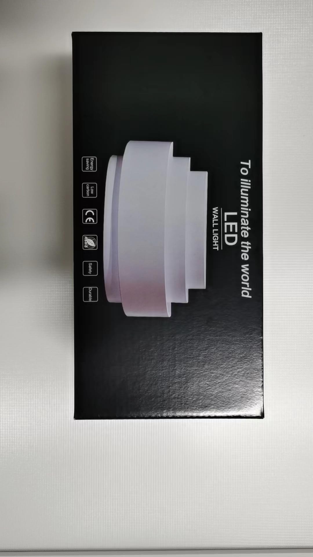 Glighone LED Wall Lights Indoor - Modern Up Down Wall Sconce Lighting with Bulbs Included | Uplighter & Downlighter for Living Room, Bedroom, Corridor, Hallway | Cool White Finish | Energy-Efficient Home & Office Decoration Lighting