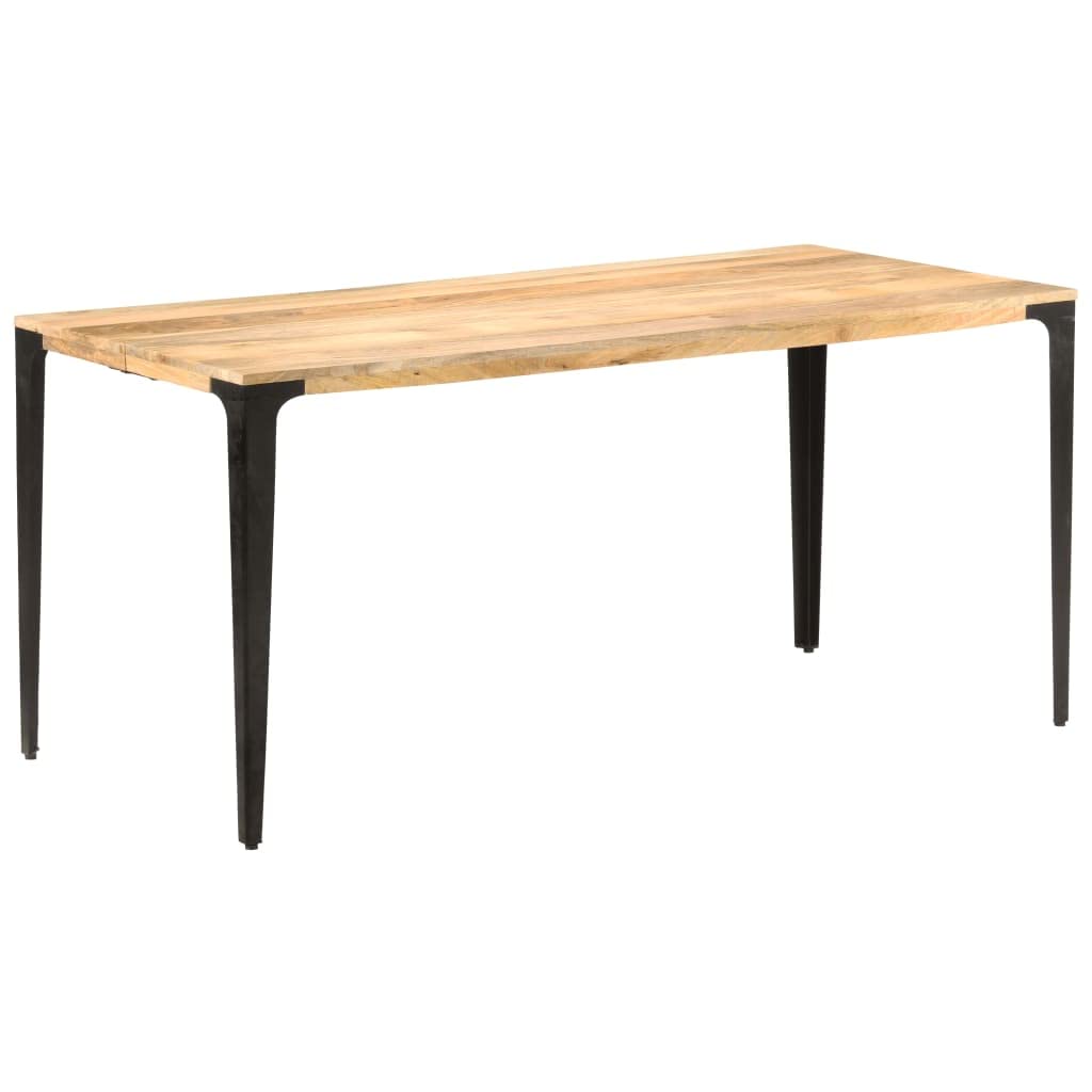 Modern Mid-Century Kitchen Dining Table - Solid Mango Wood Square/Rectangle Table 63
