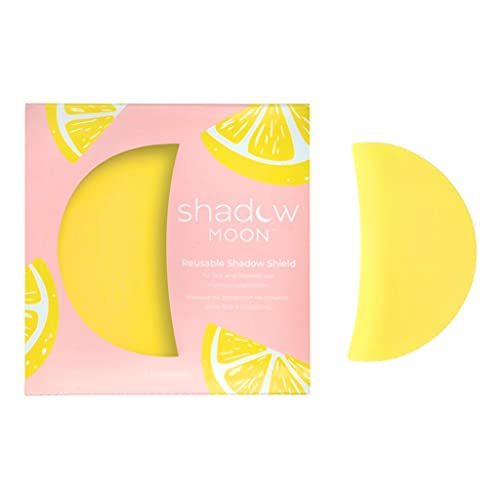 ShadowMoon Reusable Silicone Eye Makeup Shield & Under Eye Cooling Pad - Puffy Eyes Relief & Flawless Makeup Application | Alternative to Disposable Shadow Shields | Eyeshadow Protector Patches (Yellow) | Perfect for Makeup Artists, Beauty Enthusiasts & Sensitive Skin Care
