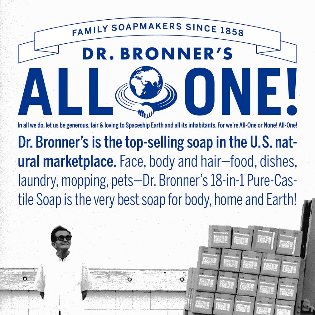 **Dr. Bronner's Organic Pure-Castile Liquid Soap - Citrus Scent, 1 Gallon - 18-in-1 Multipurpose Soap for Face, Body, Hair, Laundry, Pets & Dishes - Concentrated, Vegan, Non-GMO - Perfect for Home, Travel & Eco-Friendly Cleaning**