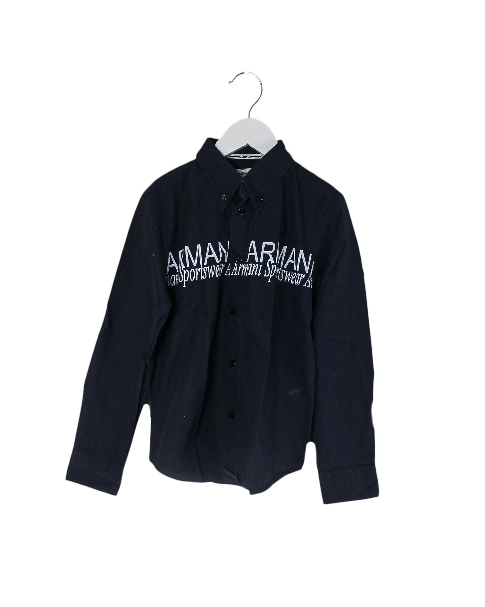 Armani Kids Boys Short Sleeve Cotton Shirt 10123730 - Stylish Casual Wear for School & Playdates