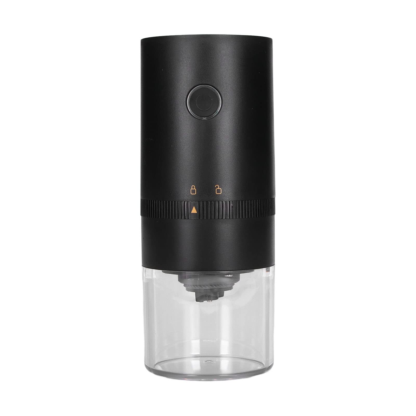 Premium Electric Coffee Grinder for Home - Compact USB Rechargeable Coffee Bean Mill with Transparent Chamber, Perfect for Espresso, French Press & Drip Coffee (Black) | Ideal for Kitchen Countertop & Office Use