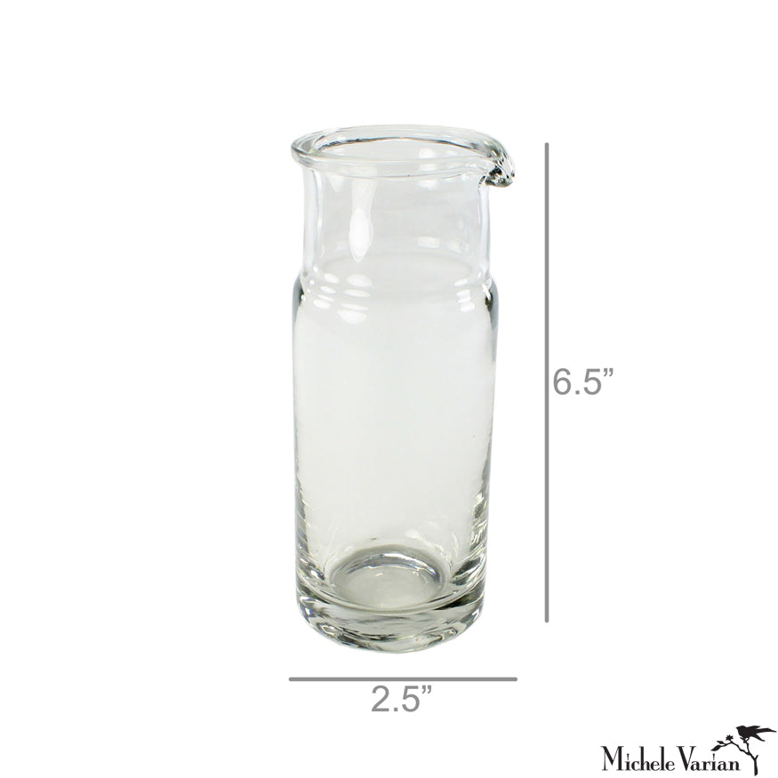 Colin Carafe Medium Clear Glass Pitcher - Perfect for Iced Tea, Lemonade & Water - Elegant Serving Carafe for Home, Restaurants & Parties