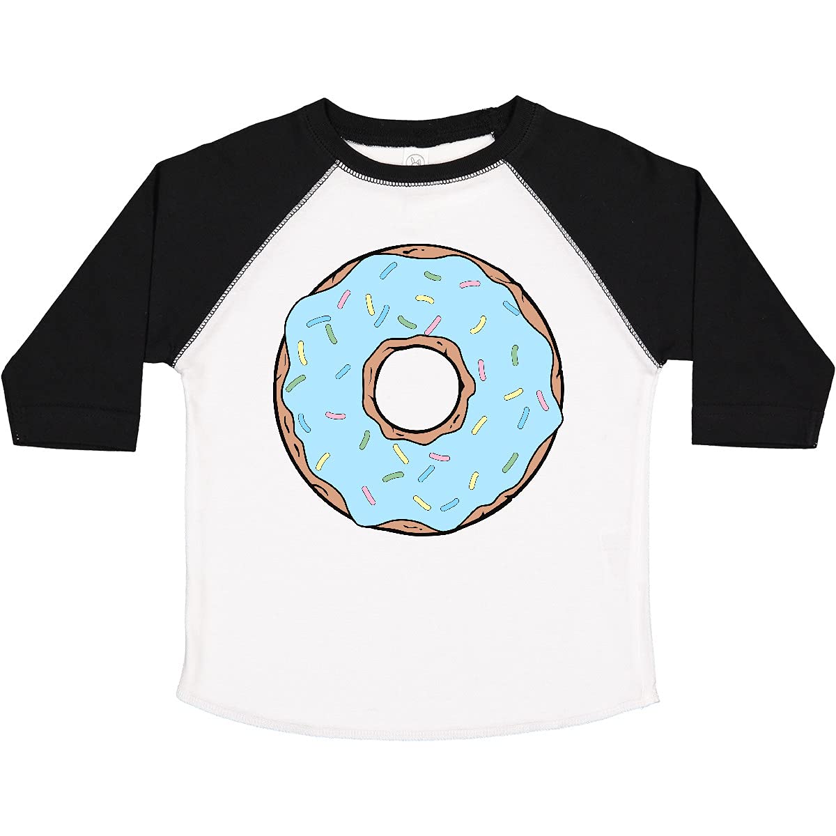 Inktastic Blue Donut Toddler T-Shirt - Cute Doughnut with Icing & Sprinkles Graphic Tee for Boys & Girls | Perfect for Birthday Parties, Playdates & Casual Wear