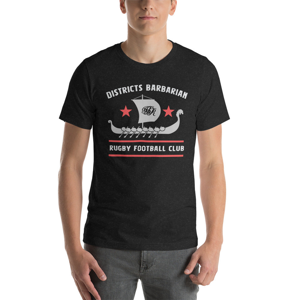 Districts Barbarian RFC Social T-Shirt for Men - Comfortable Cotton Crew Neck Tee for Casual Wear, Sports & Outings