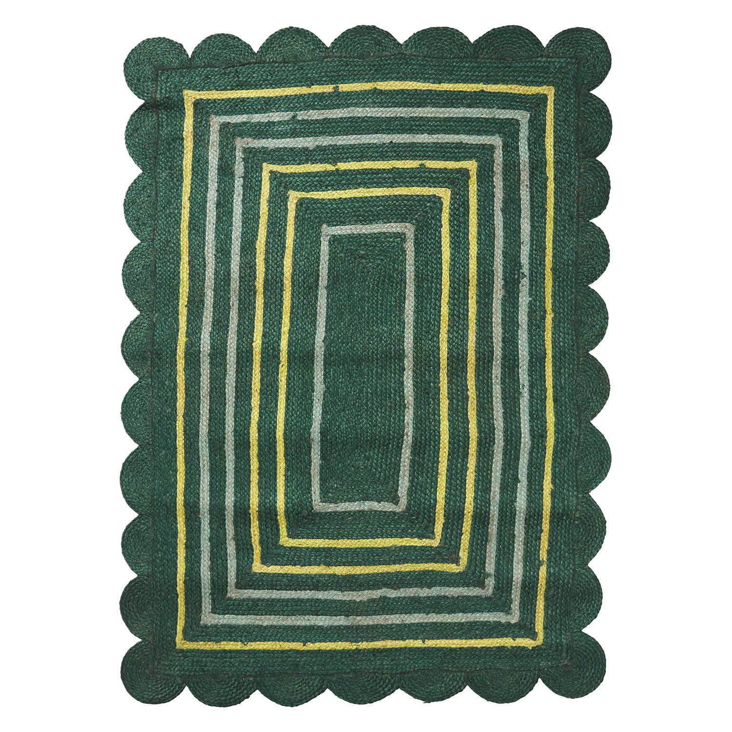 Eco-Friendly Burnet Jute Rug - Natural Forest Design | Perfect for Living Room, Bedroom & Boho Home Decor