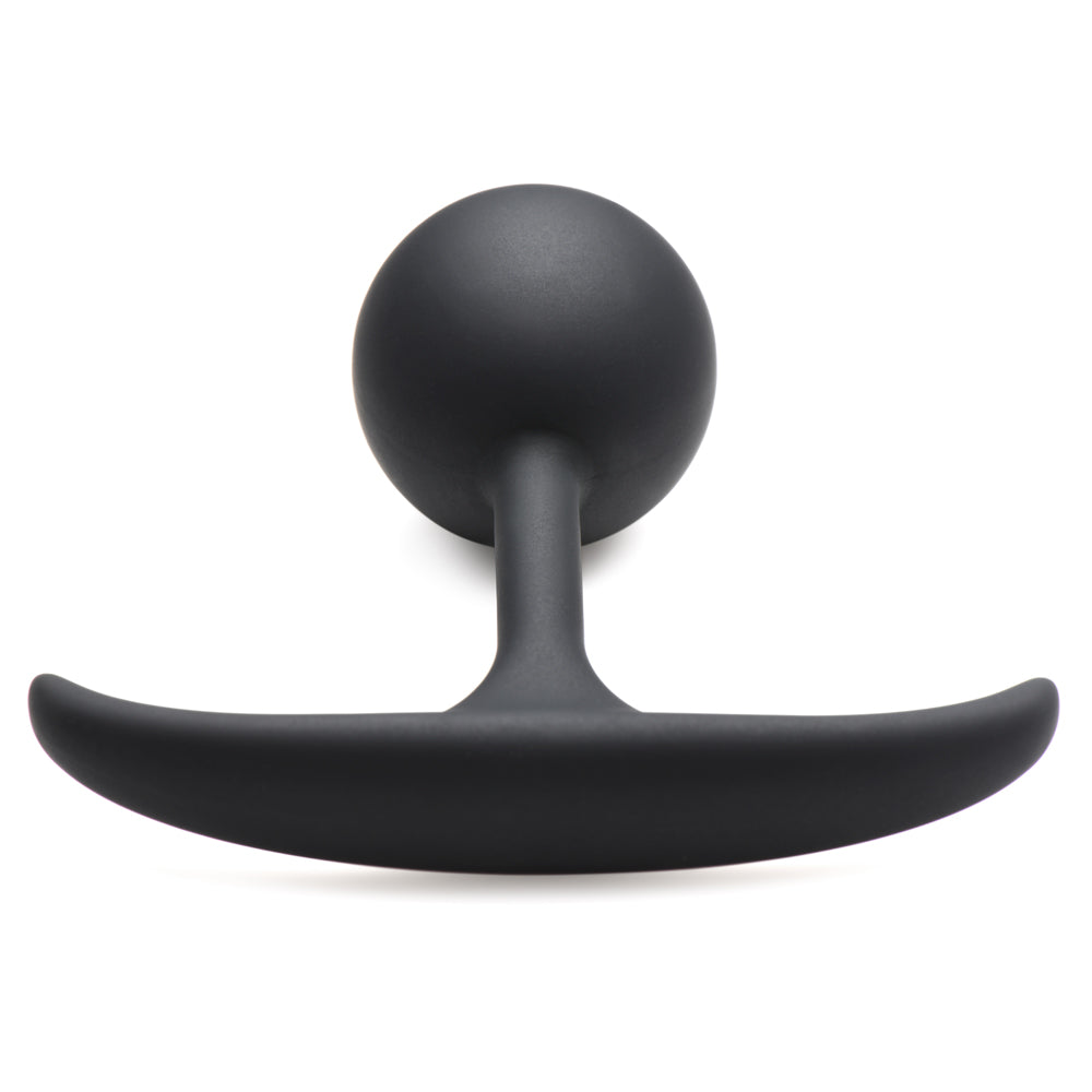 Heavy Hitters Weighted Round Comfort Anal Plug - Small Size for Beginners, Smooth Silicone Butt Plug for Men & Women - Perfect for Solo Play & Couples Use