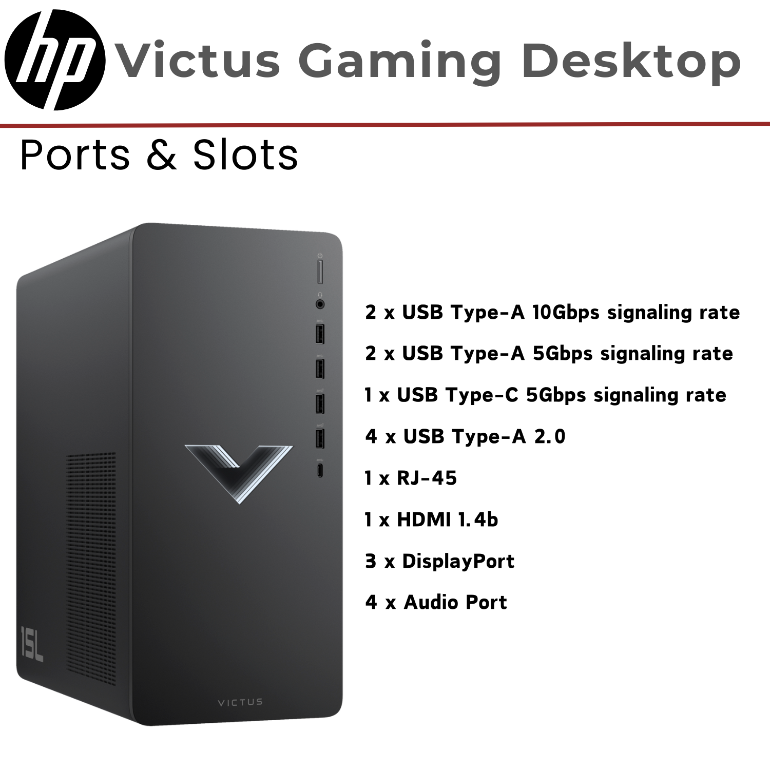 HP Victus 15L Gaming Desktop PC - Intel Core i7 Processor, 16GB RAM, NVIDIA GeForce RTX 4060, 512GB SSD, Windows 11 Home (Black) - Perfect for Gaming, Streaming & Content Creation