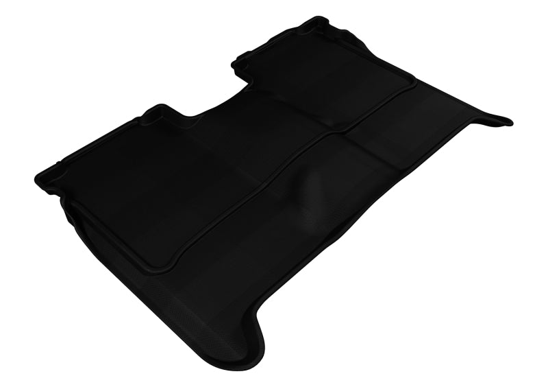 3D MAXpider Kagu Custom Fit Floor Mats for 2015 Nissan Titan Crew Cab - 2nd Row, All-Weather Protection, Black - Perfect for Off-Roading & Family Adventures