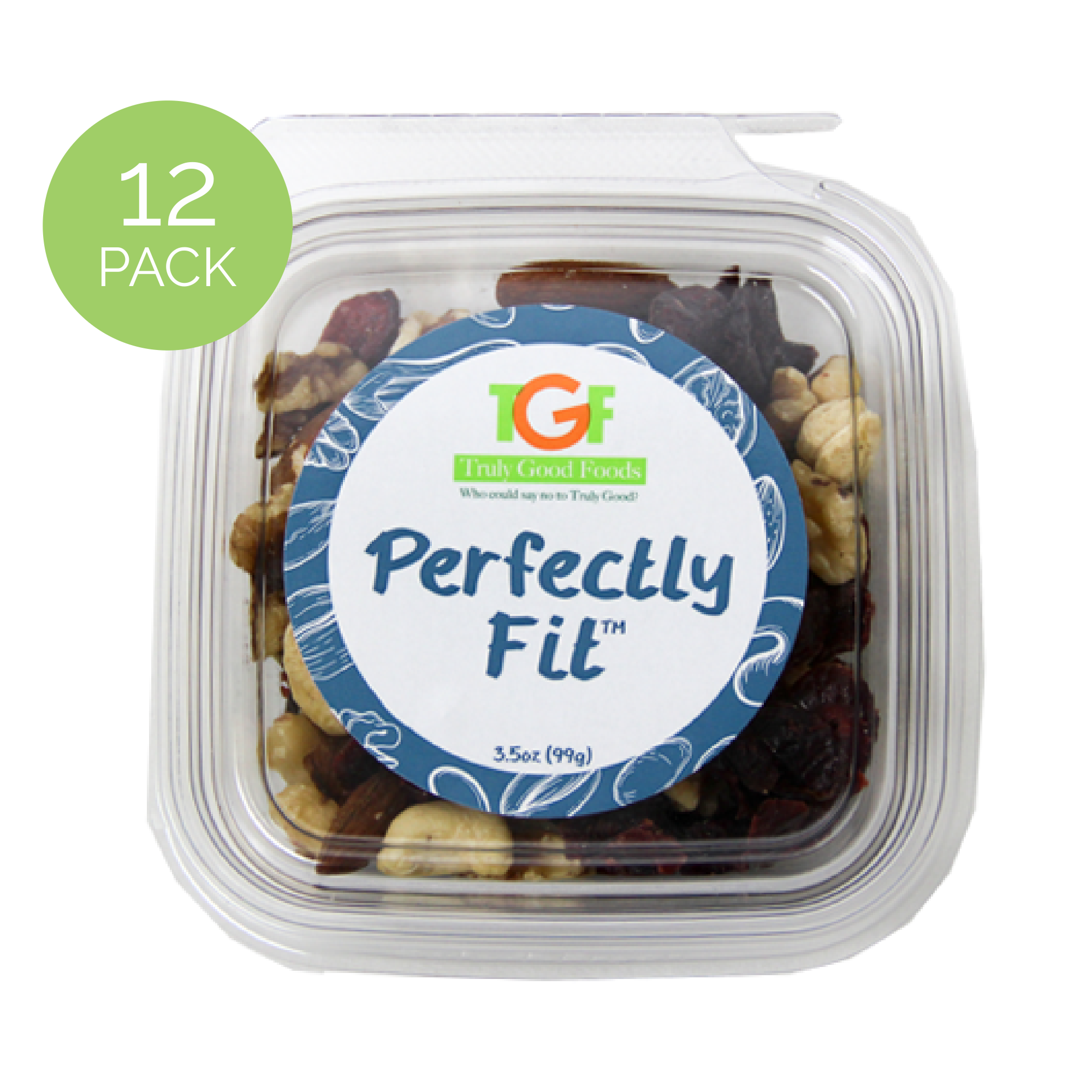 Perfectly Fit Mix Mini Cubes 12 Pack (3.5oz) - Healthy Snack for Kids Lunch Box, Office Desk & On-The-Go Energy Boost