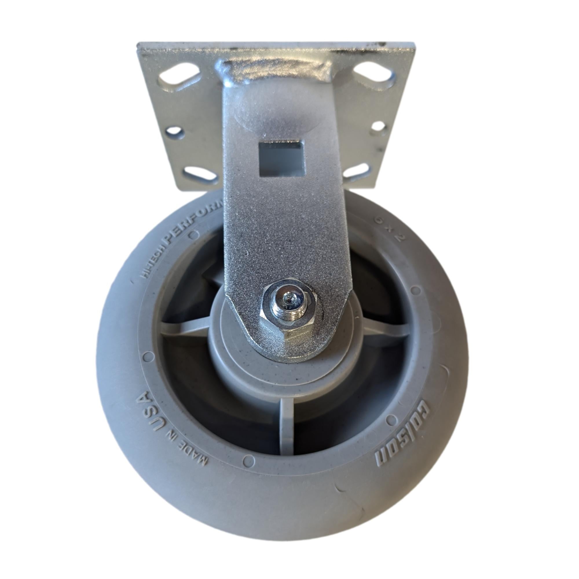 6 x 2 Colson Performa Heavy Duty Rigid Caster Wheels - 450 lbs Capacity per Wheel - Ideal for Industrial Carts, Workbenches, and Warehouse Equipment