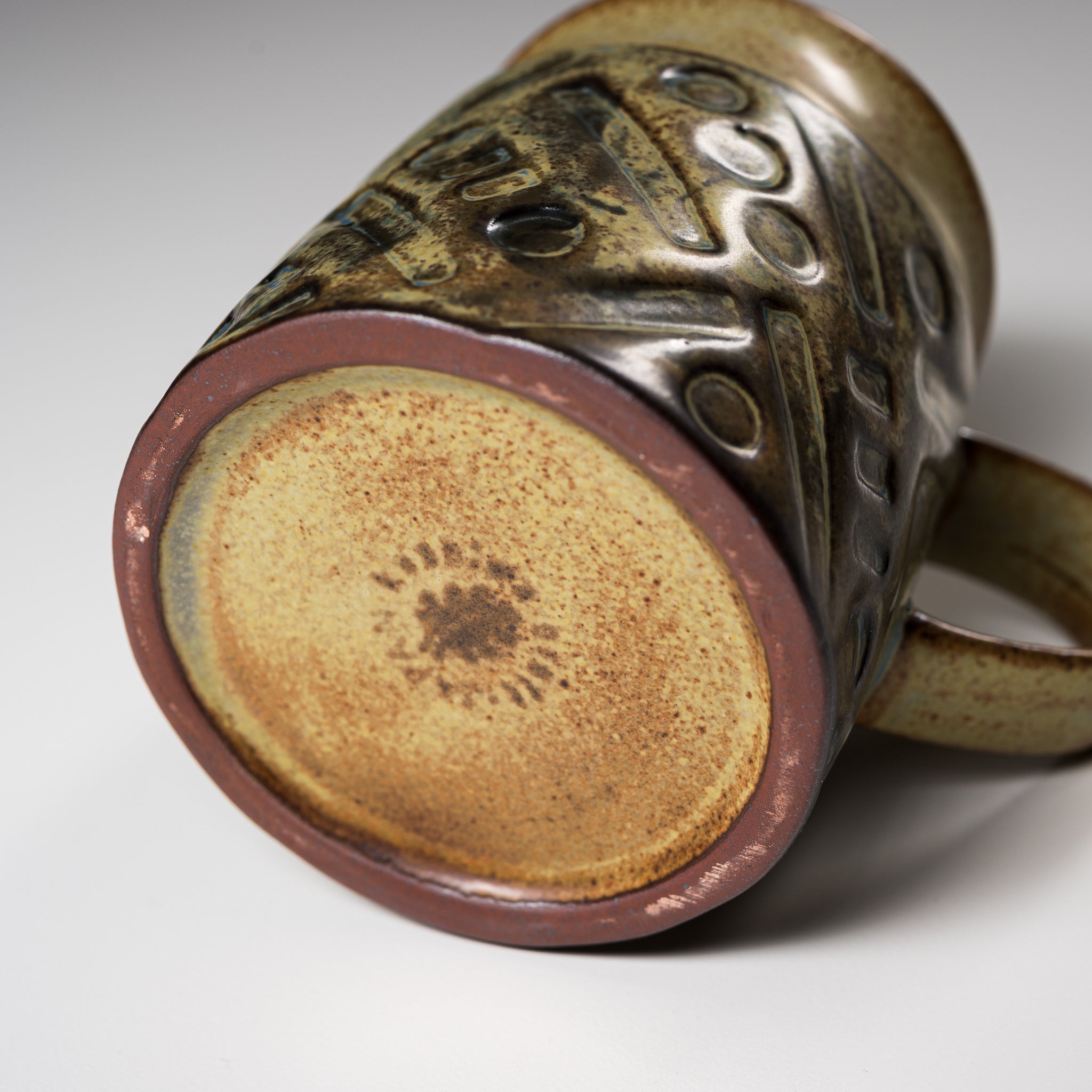 Seto Ware KASHIWA Ceramic Mug Cup 270ml - Handmade Japanese Stoneware Coffee Tea Cup for Home & Office Use
