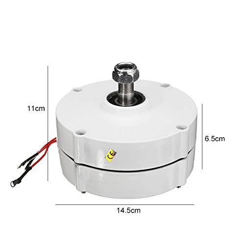 6000W 12V/24V DIY 3 Phase PMSG Brushless Wind Turbine Generator - Permanent Magnet Alternator Motor for Home, RV & Off-Grid Power (12V/24V) - Perfect for Renewable Energy Systems & Emergency Backup Power