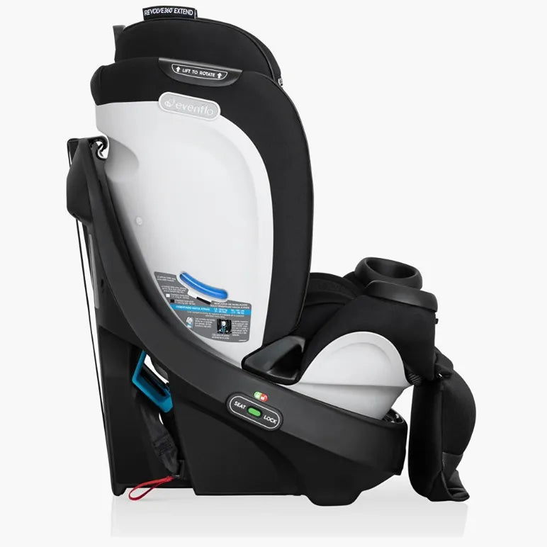 Revolve360 Extend Rotational All-in-One Convertible Car Seat - Onyx Black | 360° Swivel for Easy Entry & Exit | Rear-Facing, Forward-Facing & Booster Mode | Safe & Comfortable for Infants to Big Kids | Perfect for SUVs, Minivans & Family Travel