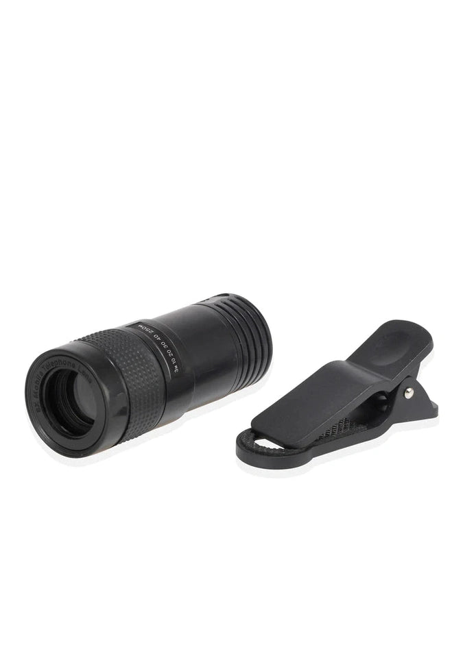 Kikkerland Universal Smartphone Telescope Lens - 12x Zoom for iPhone & Android - Perfect for Bird Watching, Travel & Outdoor Adventures