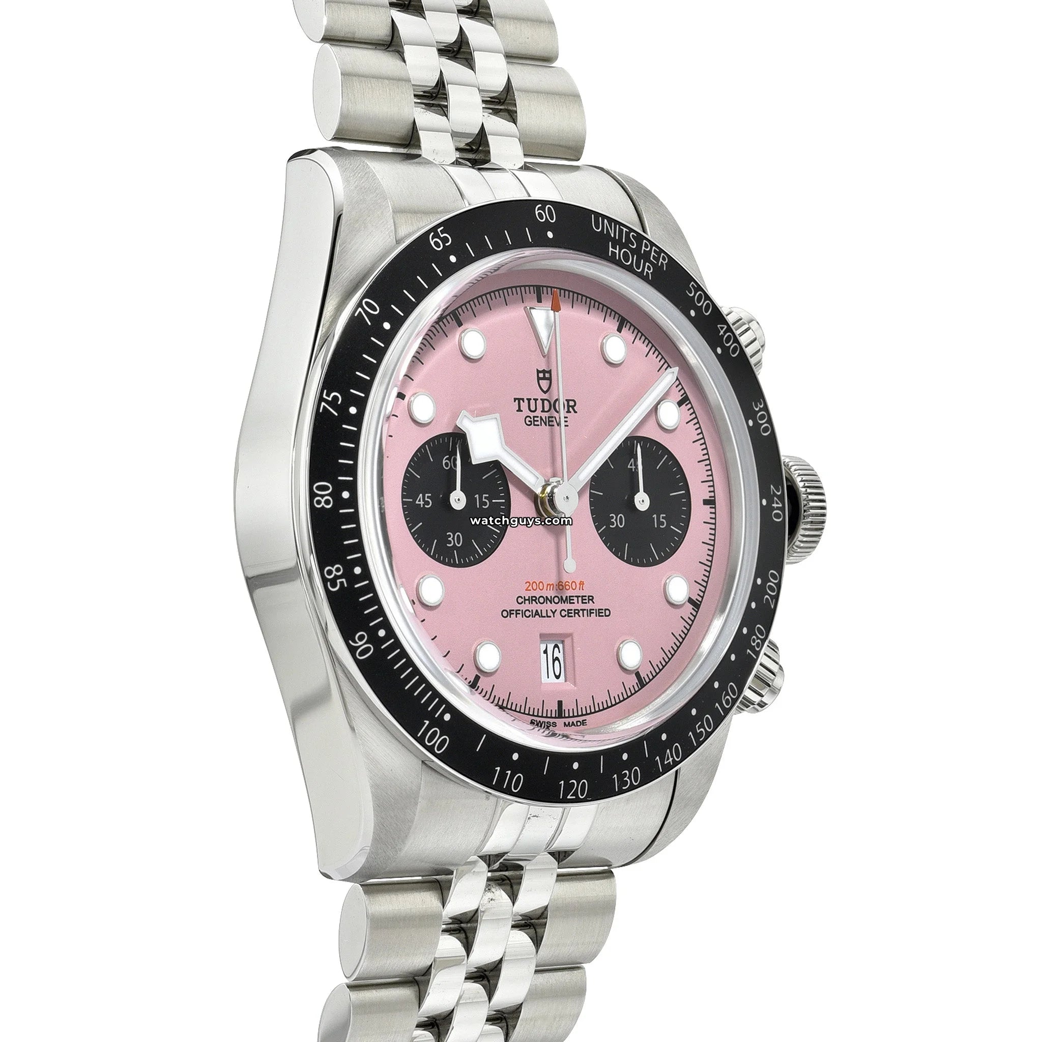 Tudor Black Bay Chrono Pink 79360 - Luxury Swiss Automatic Watch for Men - Perfect for Diving, Business & Formal Occasions