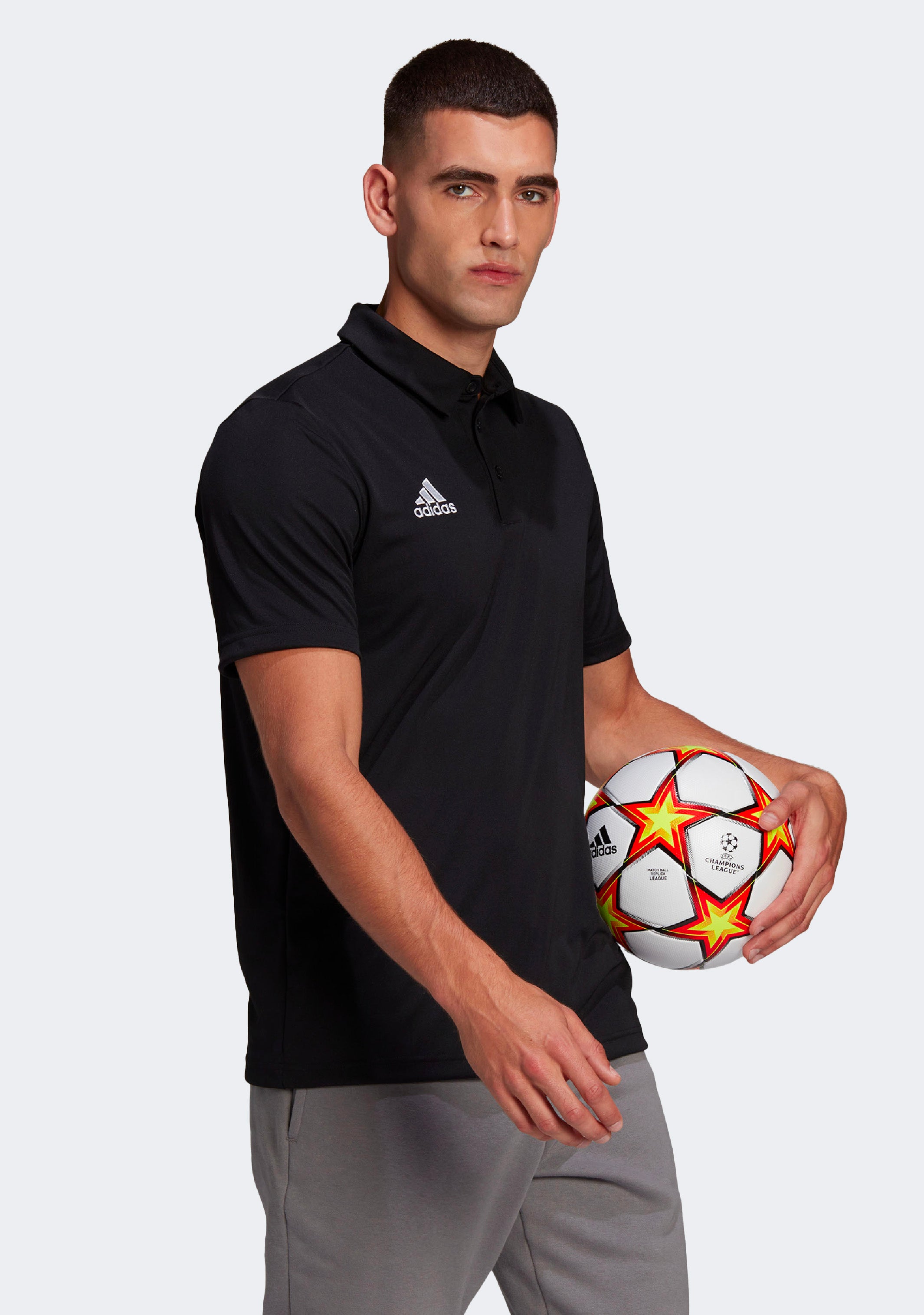 Adidas Men's Entrada 22 Performance Polo Shirt - Moisture-Wicking & Breathable for Golf, Tennis & Casual Wear