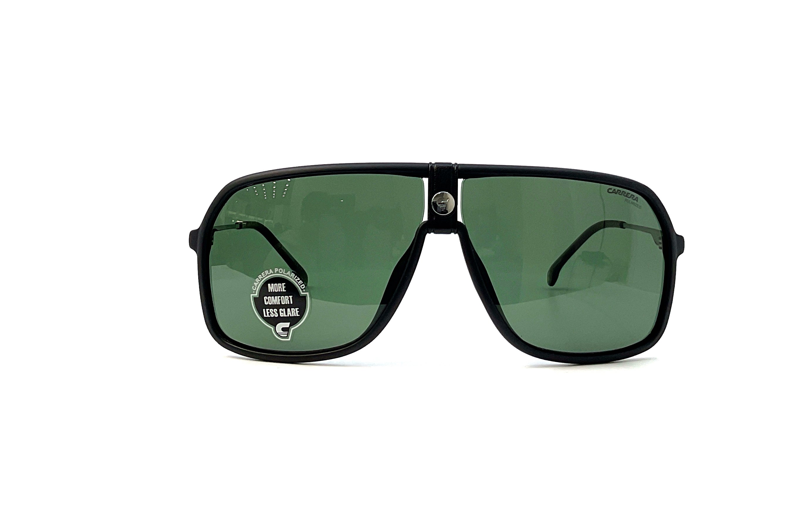 Carrera 1019/S Matte Black Sunglasses - Polarized UV Protection for Men & Women - Perfect for Driving, Running, and Outdoor Activities