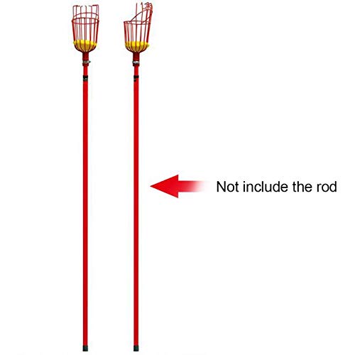 **Melitt Outdoor Deep Basket Garden Tool - Heavy Duty Metal Fruit Picker & Catcher for Harvesting Apples, Peaches, Pears - Perfect for Orchard, Farm, and Home Garden Use**