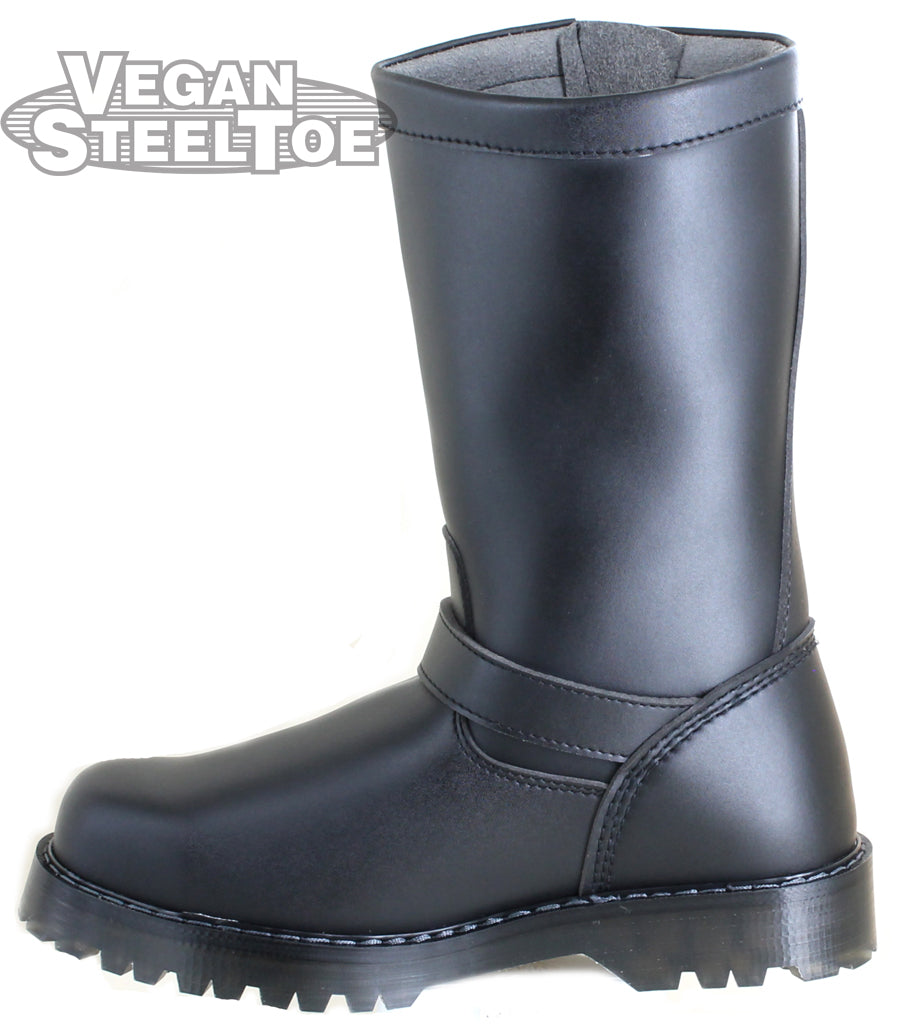 Vegan Leather Engineer Boots for Men & Women - Durable & Stylish Vegan Work Boots - Perfect for Motorcycle Riding, Workwear & Outdoor Activities