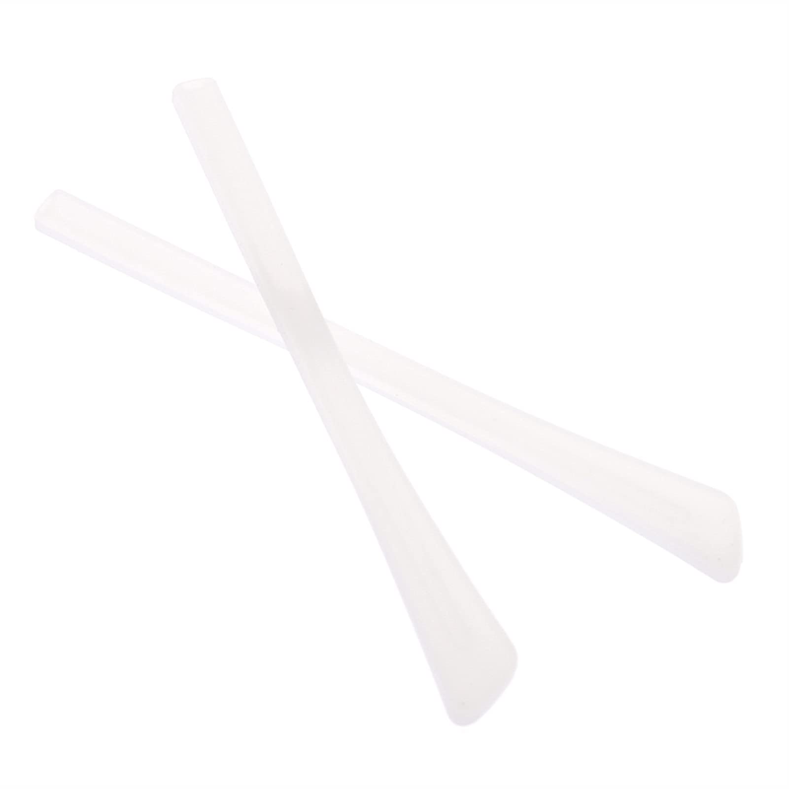 Premium Anti-Slip Silicone Eyeglass Temple Tips - 1 Pair Square Hole Design for Comfort & Style (White) | Perfect for Reading, Driving & Daily Wear