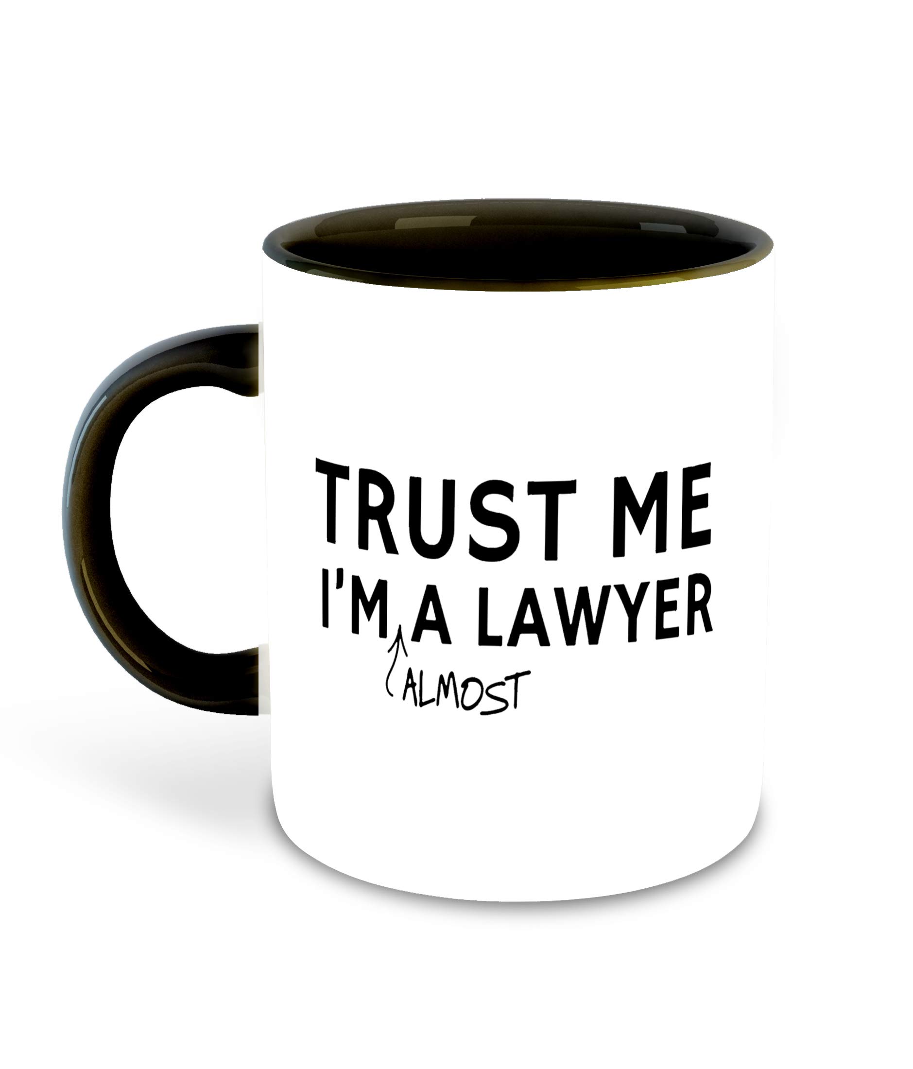 Lawyer Inspired Printed Black Ceramic Coffee Mug - Best Gift for Attorneys, Birthday Present, Advocate Souvenir - Perfect for Office, Home & Legal Professionals