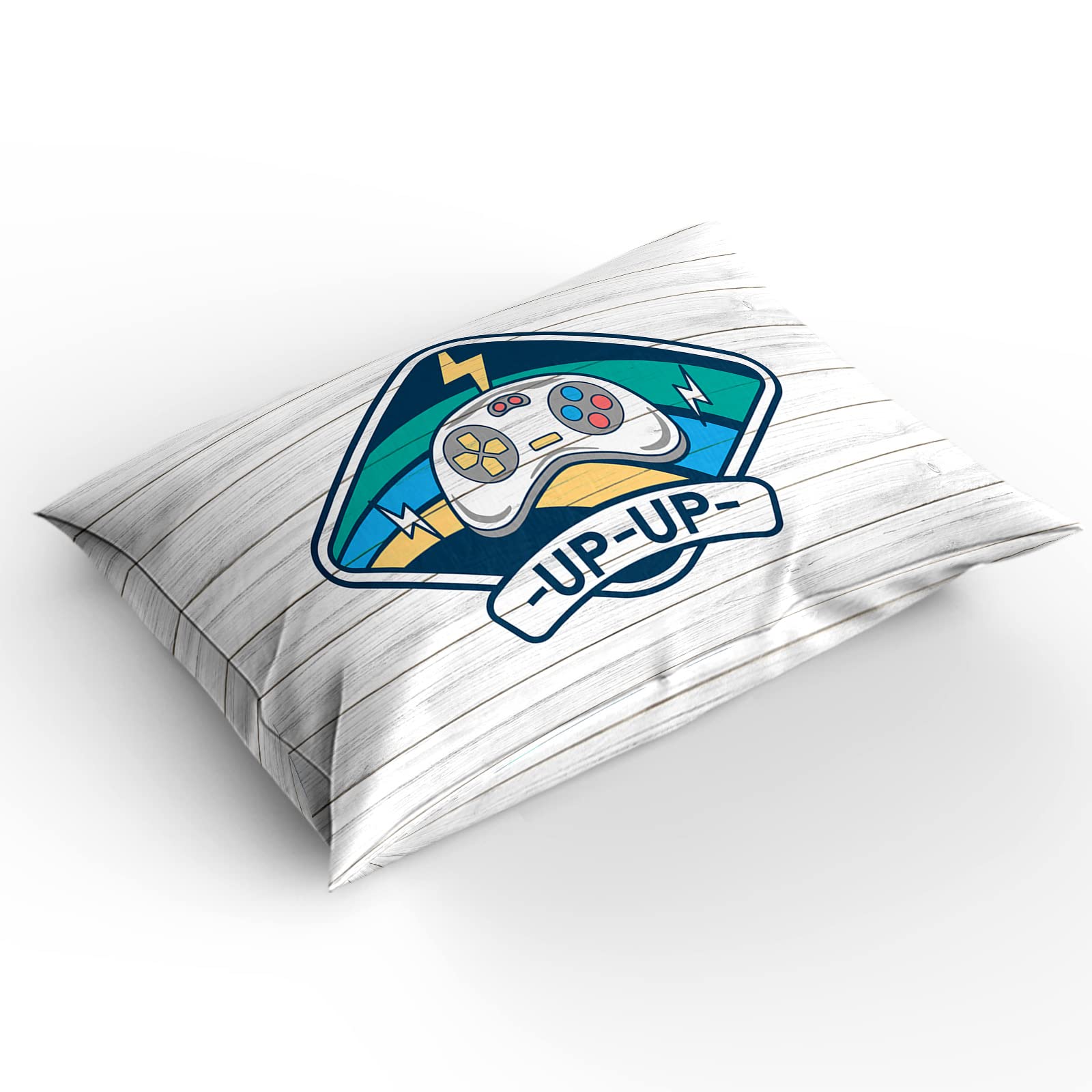 3-Piece Video Game Themed Microfiber Bedding Set - Soft Duvet Cover with 2 Pillowcases for California King Beds | Gamer Bedroom Decor | Perfect for Teen Rooms, Game Themed Bedrooms & Gaming Enthusiasts