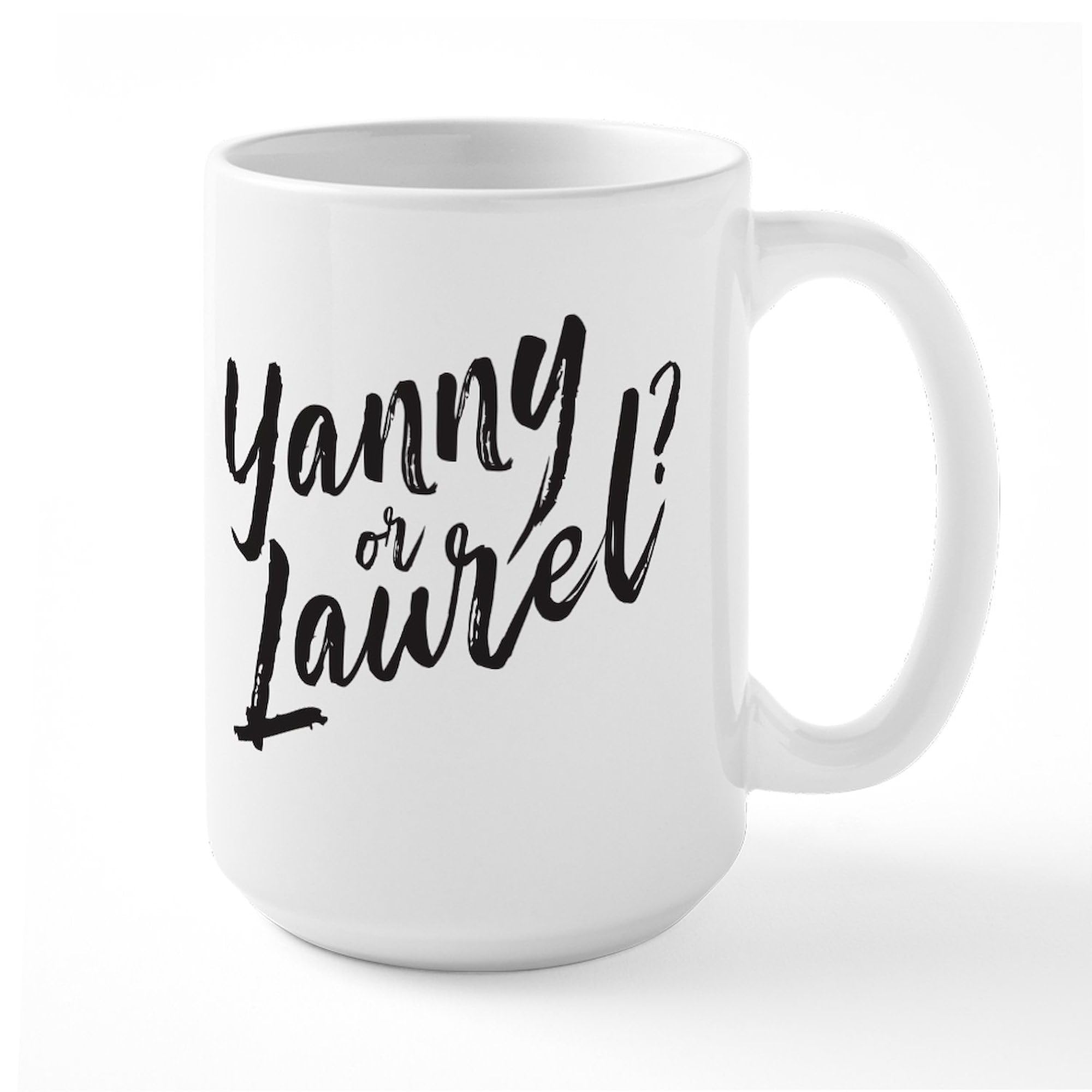 Yanny or Laurel? 15 oz (444 ml) Ceramic Coffee Mug - Funny Debate Novelty Cup for Office, Home & Gifts | CafePress