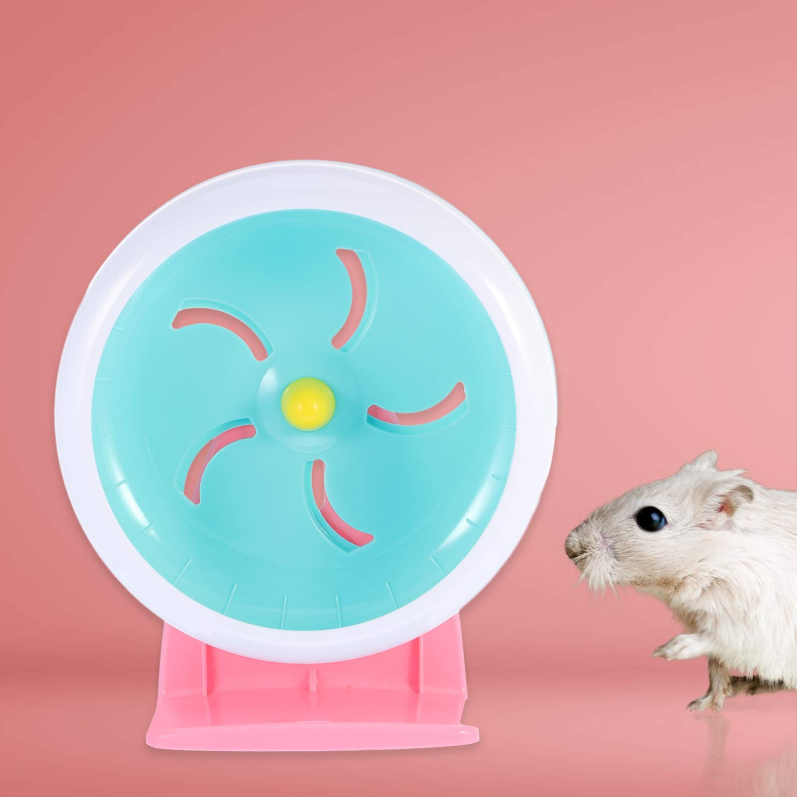 Balacoo Hamster Exercise Wheel - Small Animal Running Wheel Treadmill for Hamsters, Mice, Rats - Durable PP Plastic Pet Toy for Cage Fitness & Playtime - Perfect for Small Pet Exercise and Entertainment