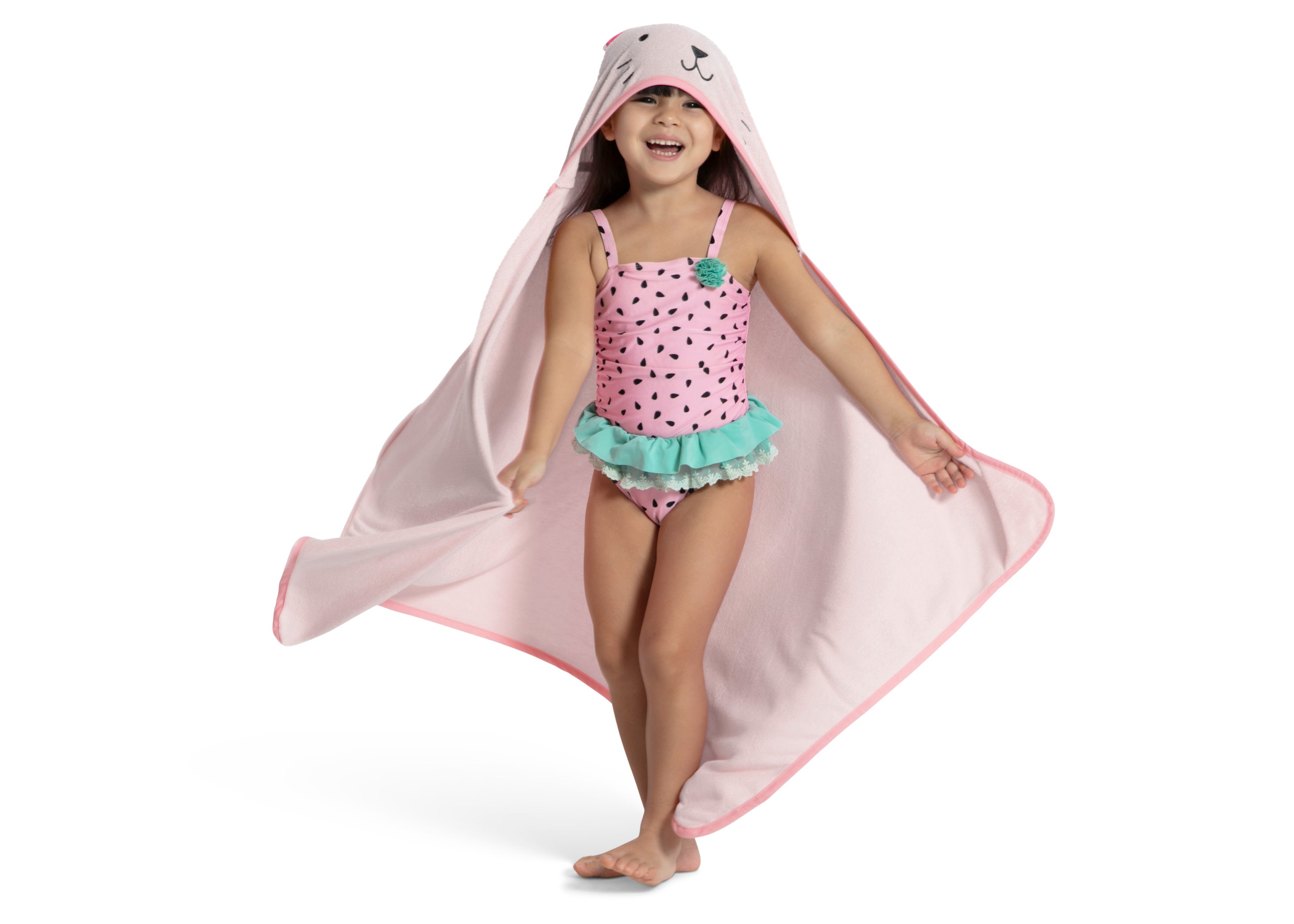 Soft Kids Hooded Bath Towel with Pockets - Absorbent Cotton Baby Towel for Boys & Girls - Perfect for Swimming, Beach, Bath Time & After Shower