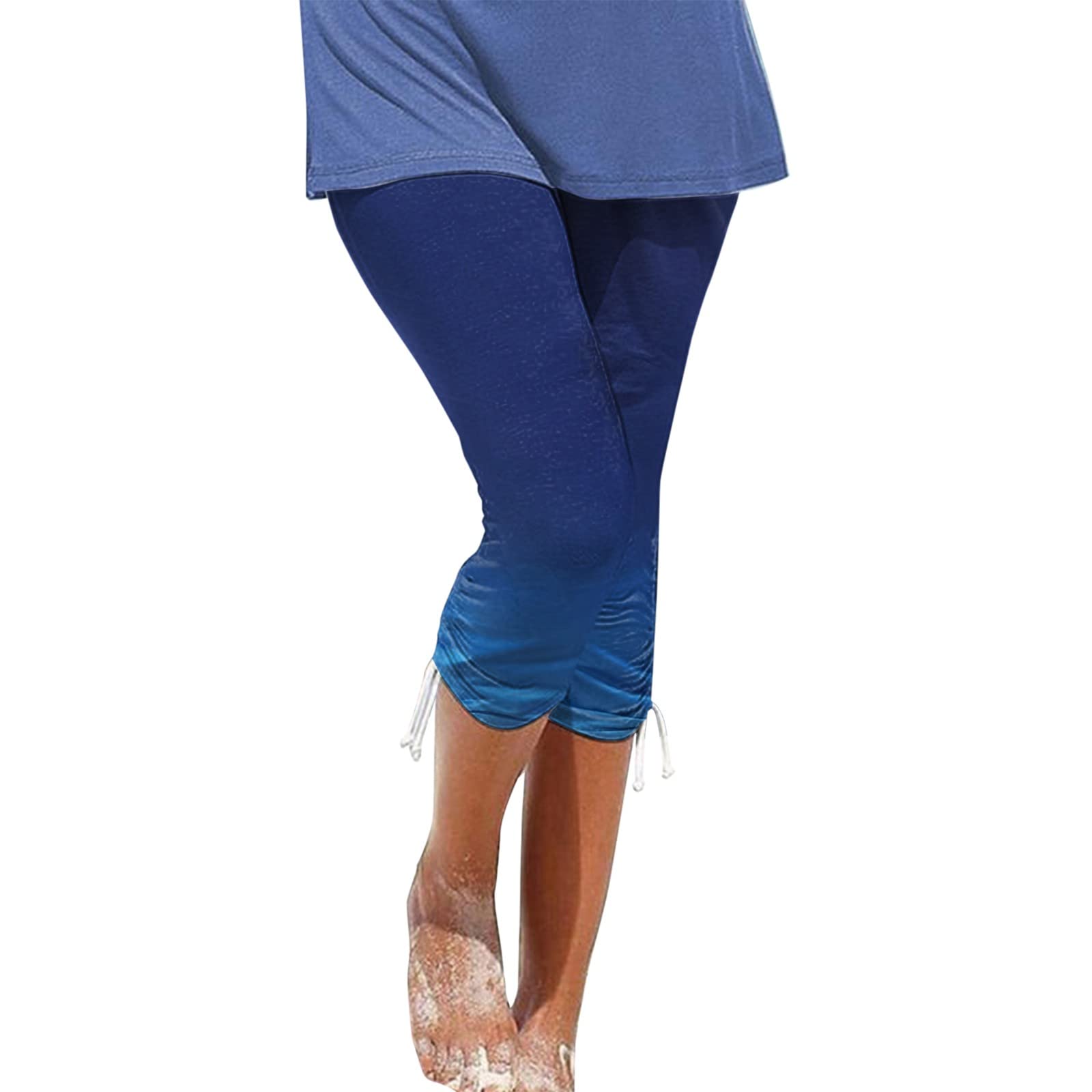 NANNIYA Women's Capri Pants - Cropped Tapered Ankle Yoga Pants with Elastic Waist | Comfortable Palazzo Trousers for Workout, Yoga, Travel & Casual Wear