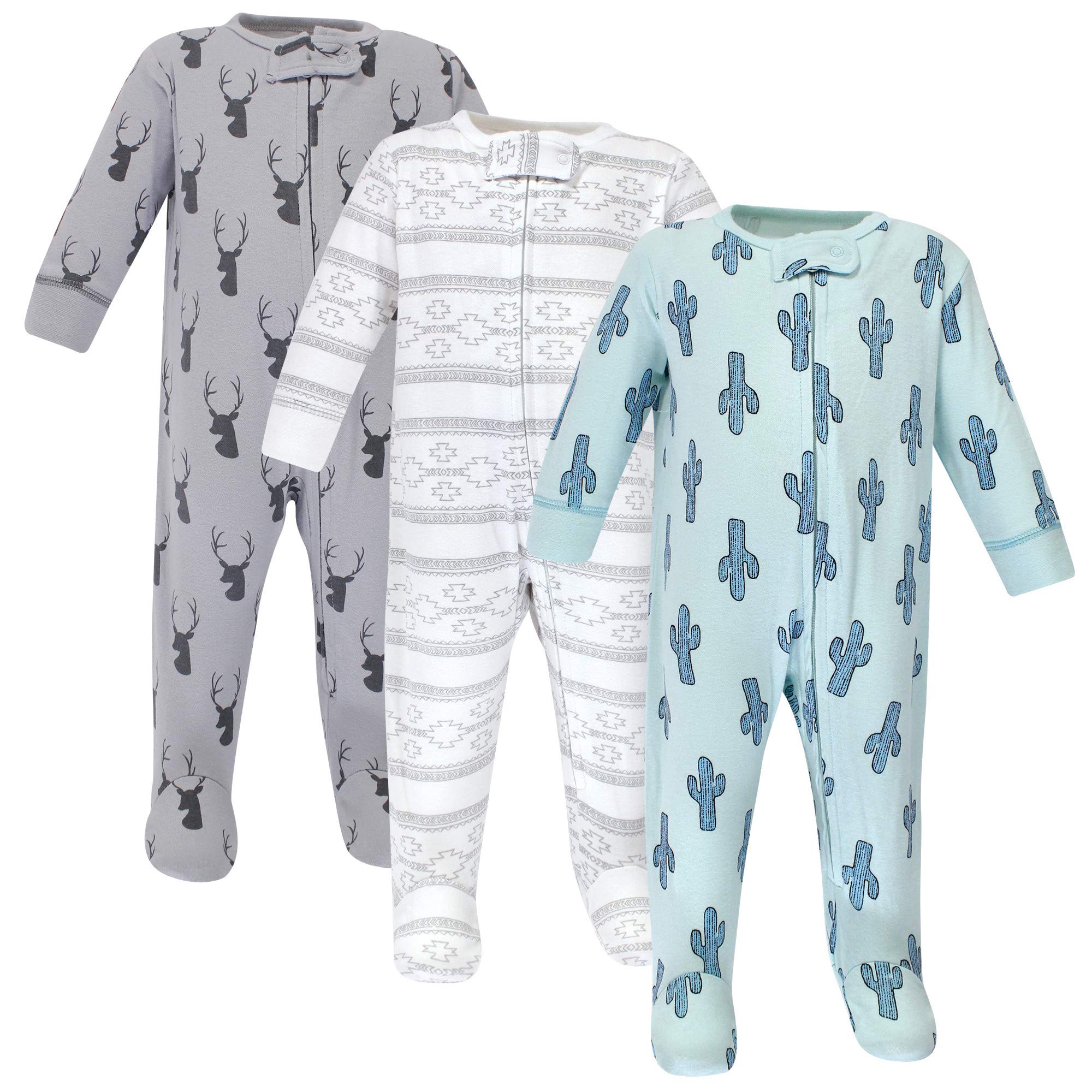 Yoga Sprout Unisex Baby Cotton Zipper Sleep and Play - Soft & Comfortable One-Piece Pajamas for Newborns & Infants - Perfect for Nighttime, Naptime & Playtime