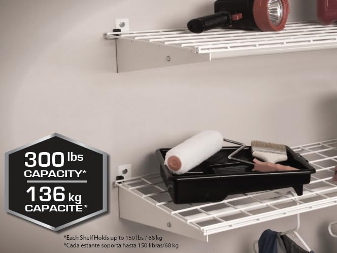 Heavy Duty Steel Wall Garage Shelving 2-Pack - 36