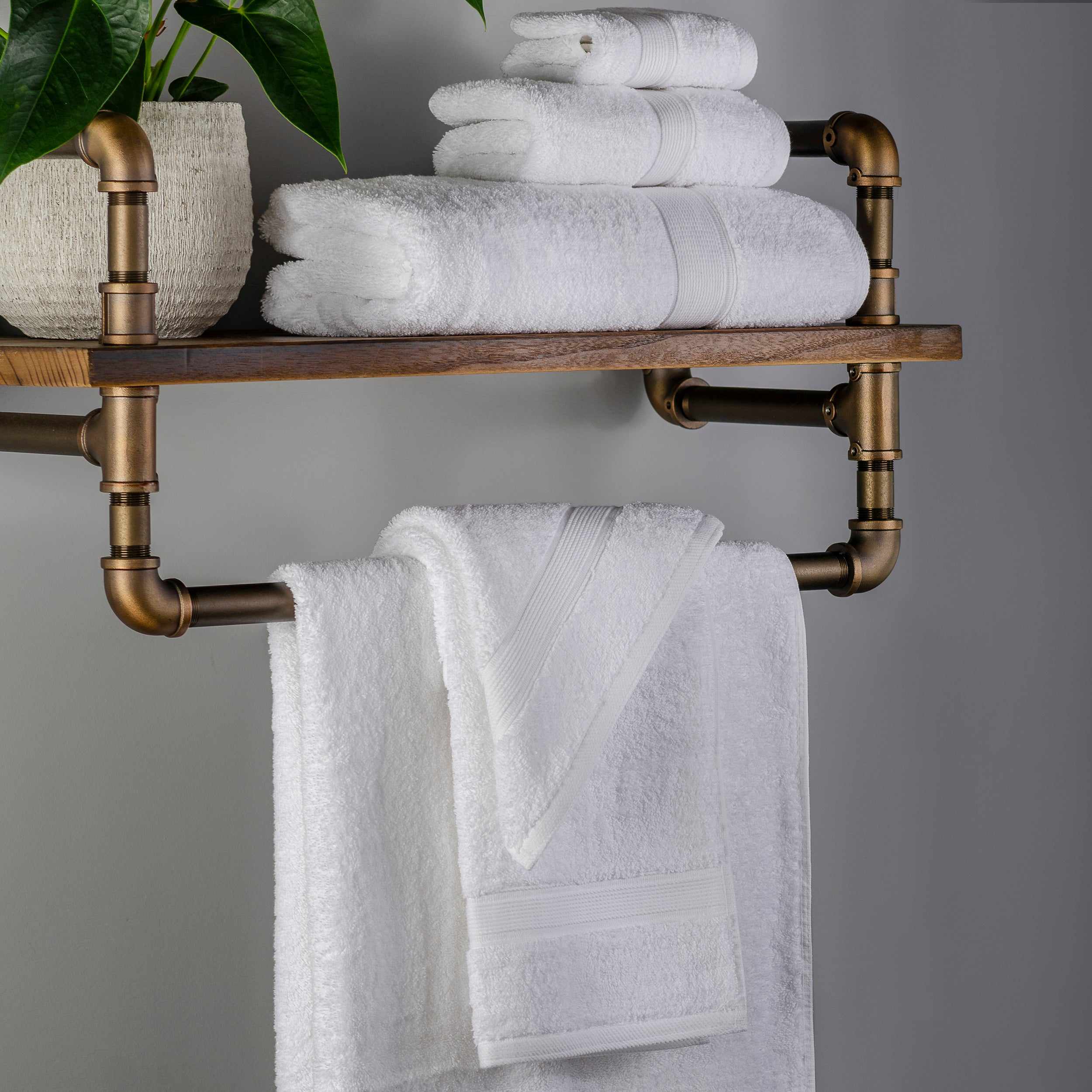 Premium Organic Cotton 6-Piece Plush Towel Set - Ultra Soft, Absorbent & Eco-Friendly Bath, Beach & Gym Towels for Home & Travel