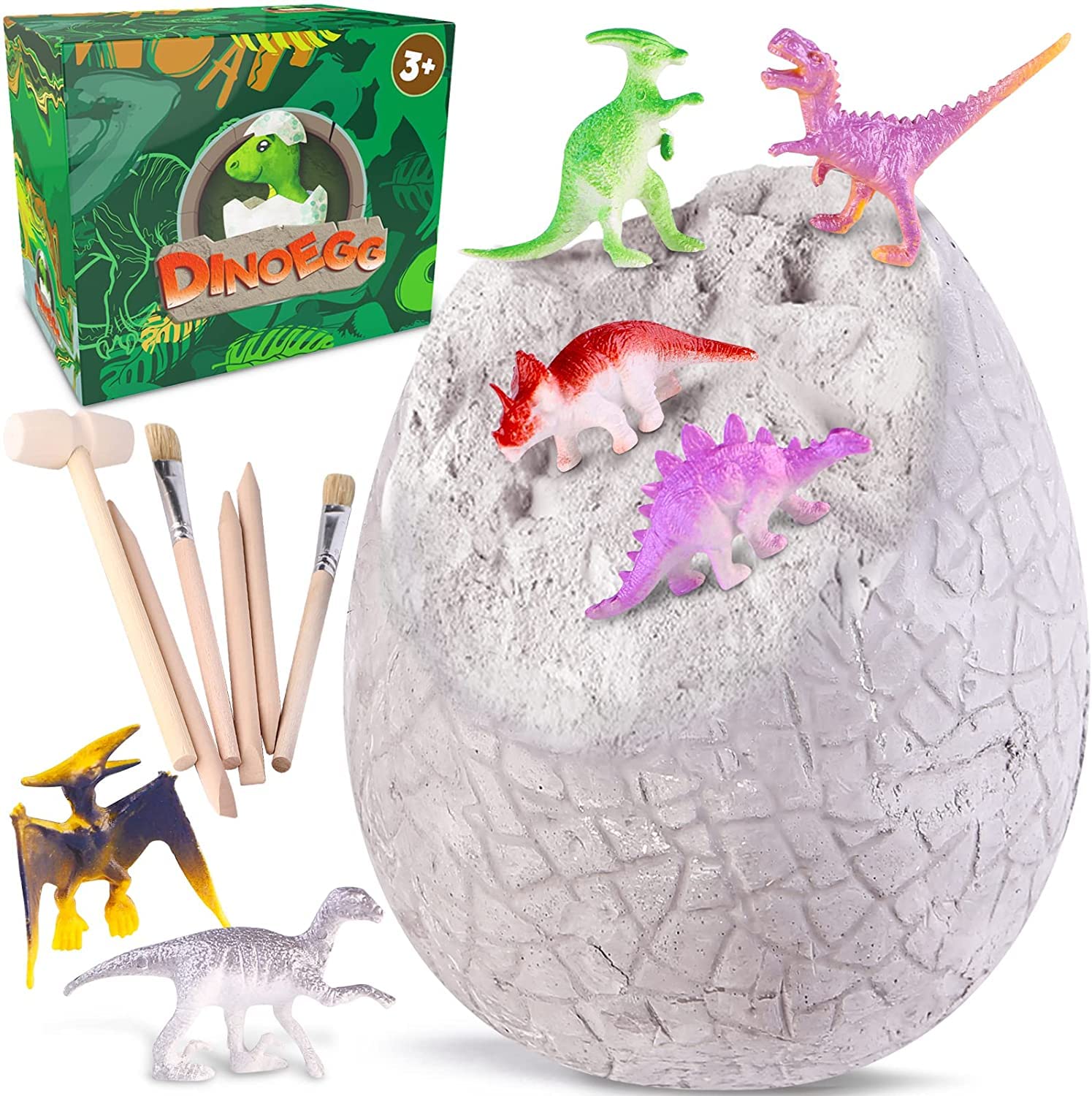 Dinonano Dinosaur Egg Toys for Kids - STEM Educational Dino Egg Science Kit, Birthday Gift for Boys & Girls Ages 3-12 - Perfect for Science Activities, Party Decorations & Creative Play