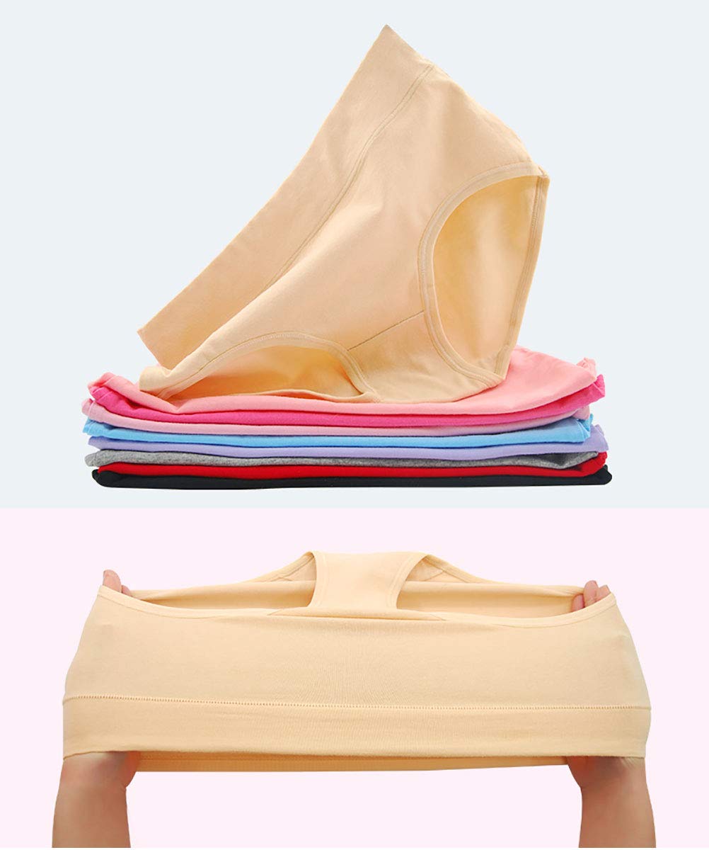 Women's Cotton Mid Waist Underwear - No Muffin Top Full Coverage Briefs - Soft Breathable Ladies Panties (Multipack) - Perfect for Everyday Wear, Workout & Sleep