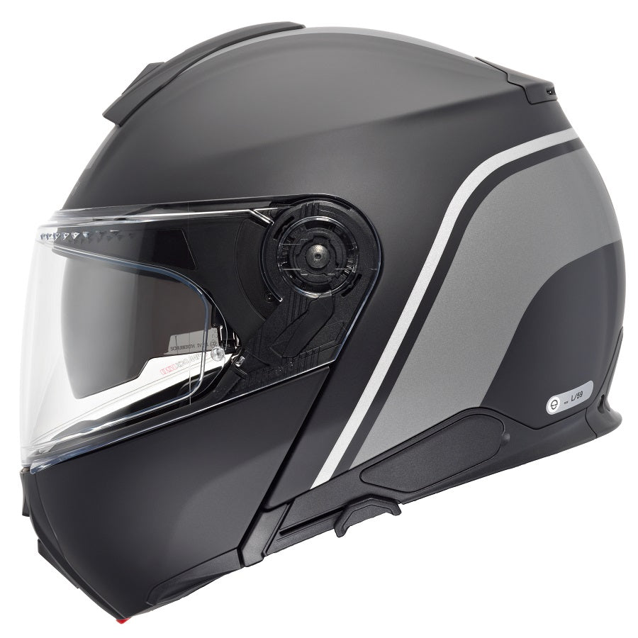 Schuberth C5 Route Black Motorcycle Helmet - Lightweight, DOT & ECE Certified for Safe Riding - Perfect for Touring, Commuting & Adventure Motorcycles