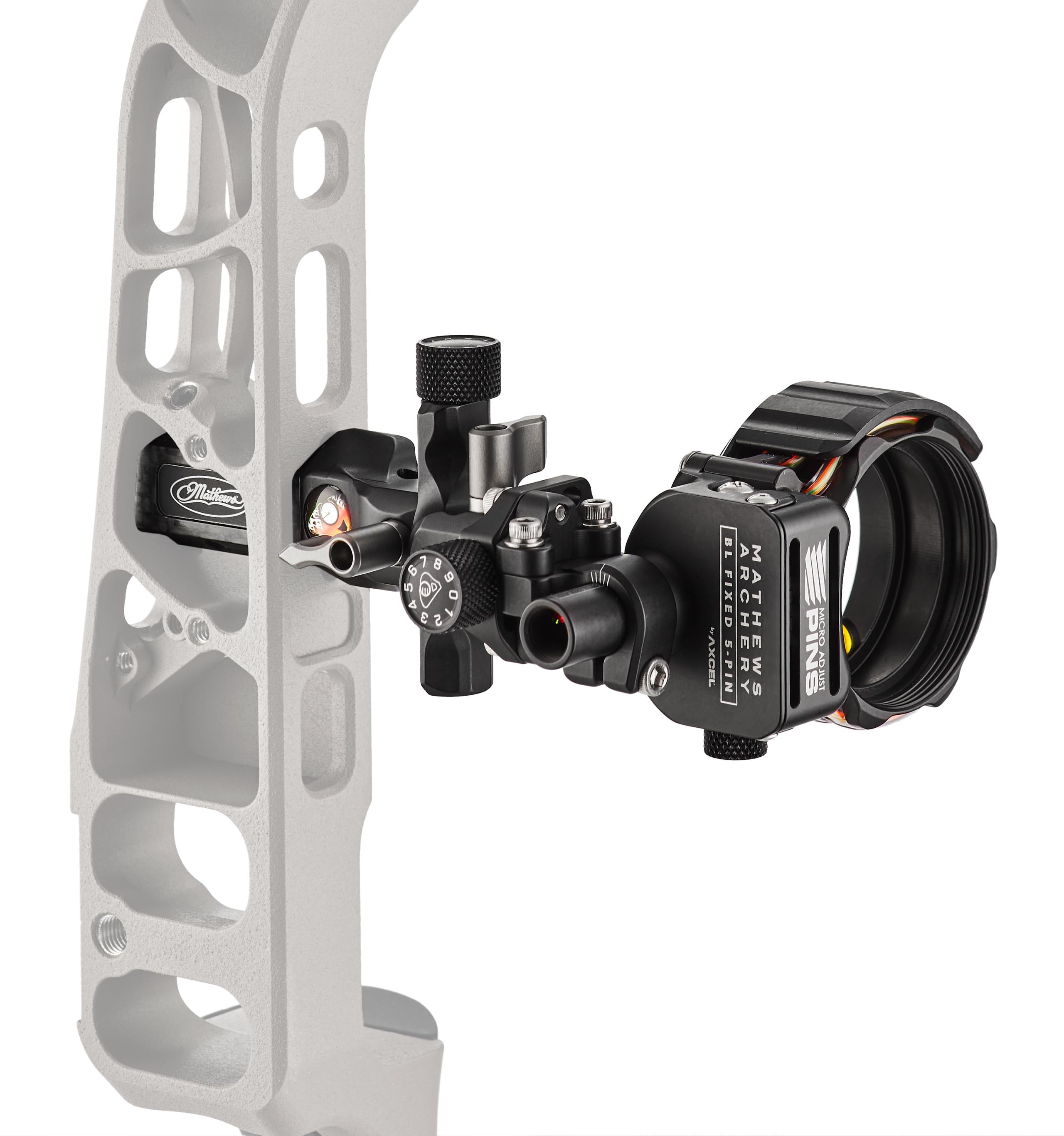 Mathews Bridge Lock Fixed 5 Pin Bow Sight - Precision Archery Sight for Hunting & Target Practice - Perfect for Compound Bows in Outdoor Shooting & Competition