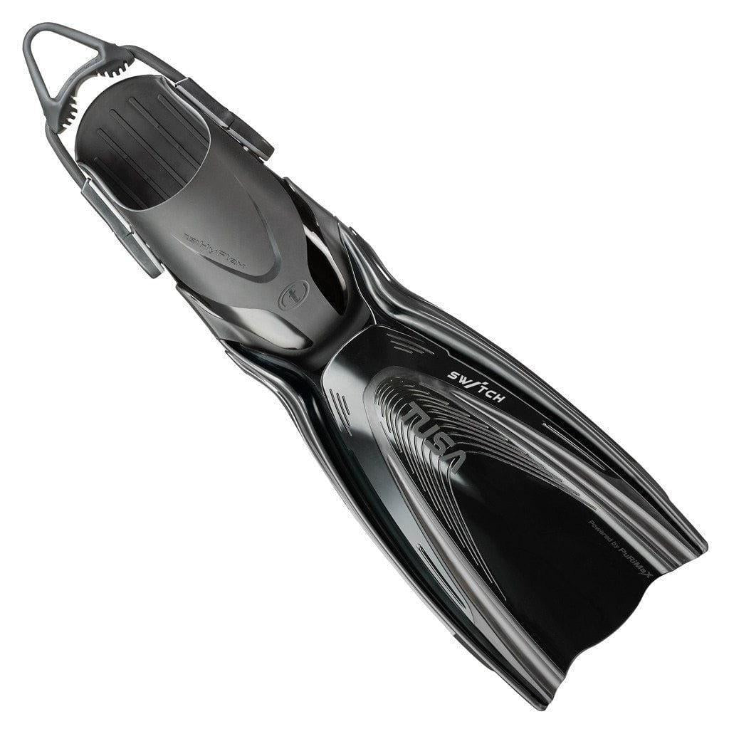 Tusa Hyflex Switch Fin - Adjustable Scuba Diving Fins for Comfort & Performance - Perfect for Snorkeling, Spearfishing & Underwater Exploration