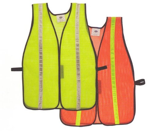 High Visibility Lime Green Safety Vest with 1