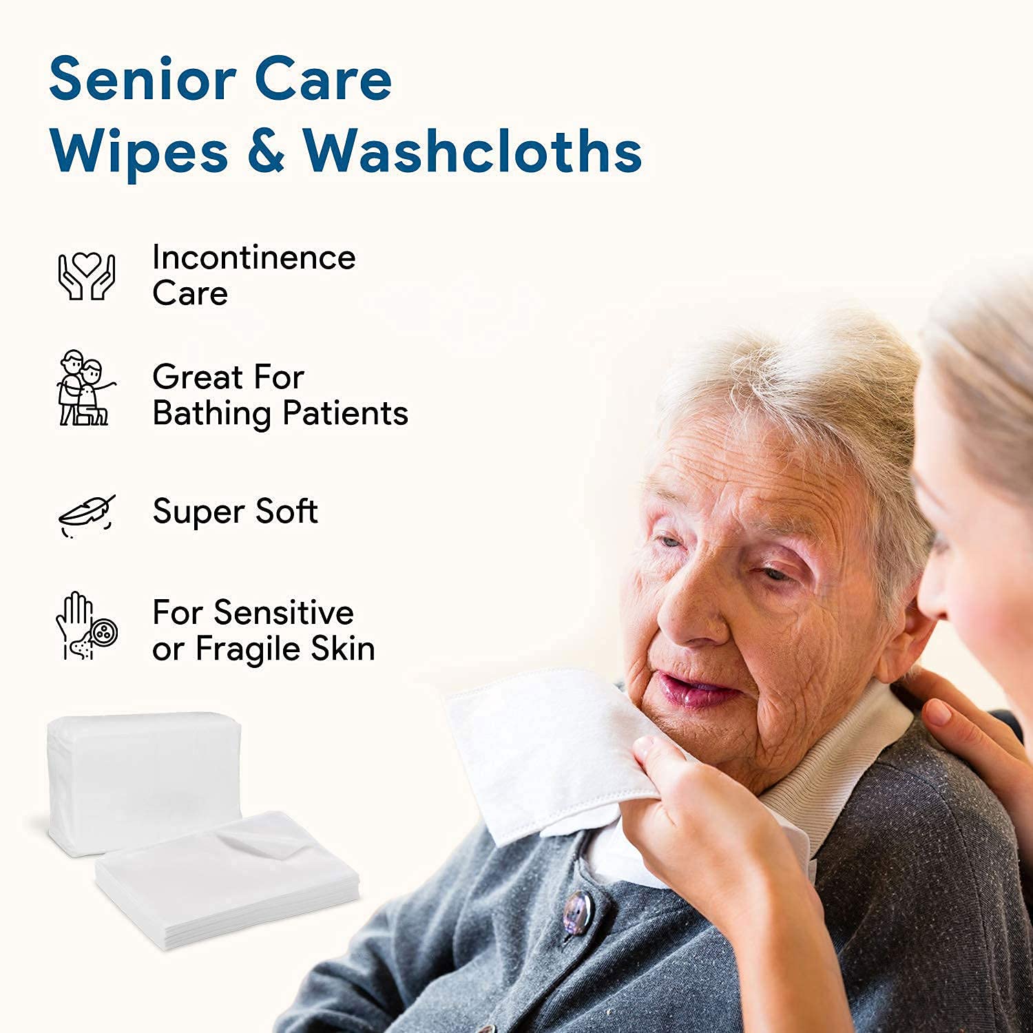 Ultra Soft Disposable Non-Woven Face Cleaning Cloths - 50 Pack | Gentle Makeup Remover Wipes, Facial Cleansing Towels & Multipurpose Dry Wipes for Daily Skincare, Travel & Beauty Routine