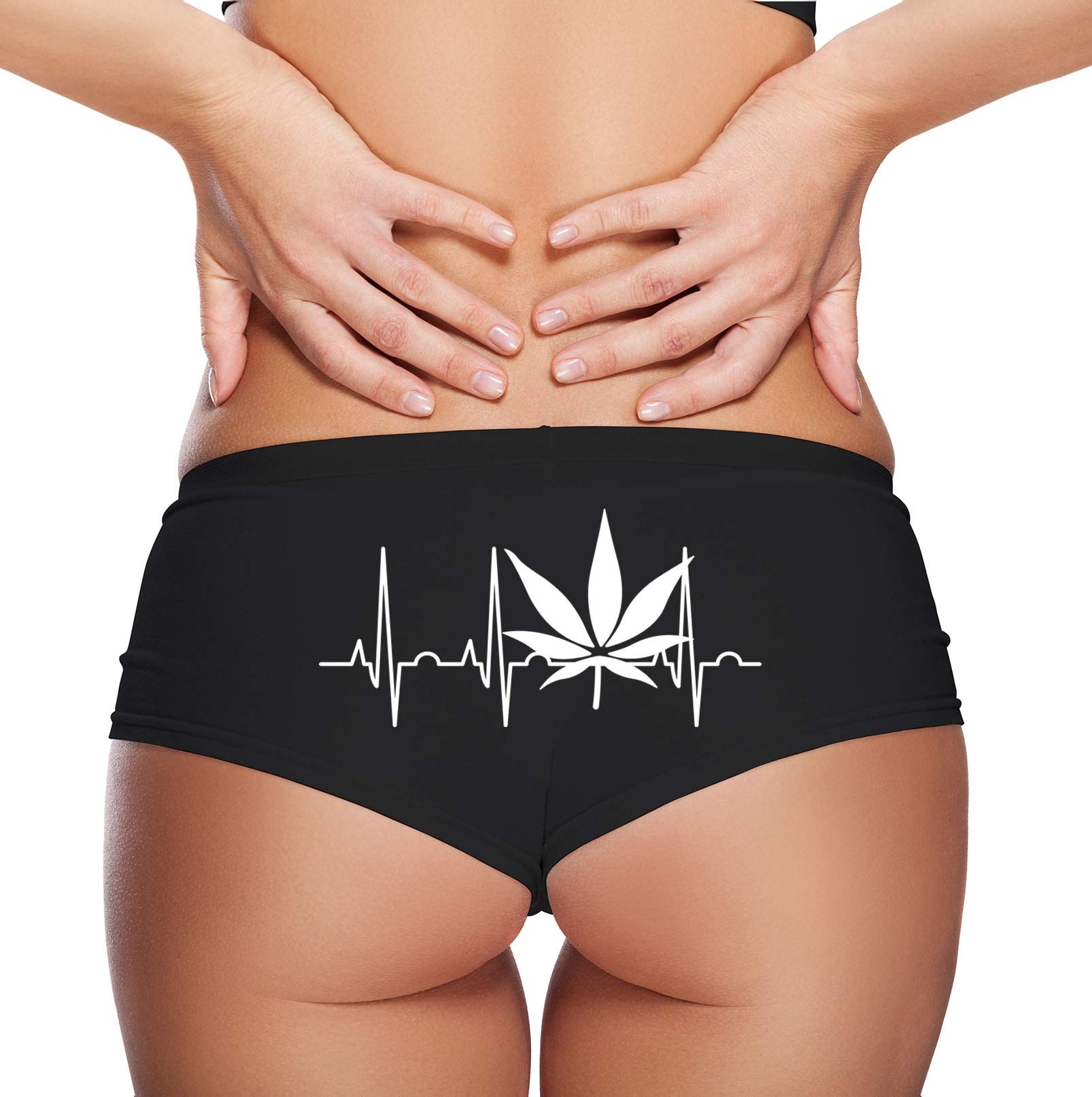 Sexy Women's Rock Marijuana Novelty Hipster Panties - Fun & Playful Underwear for Music Lovers & Festival Goers - Perfect for Concerts, Raves & Themed Parties