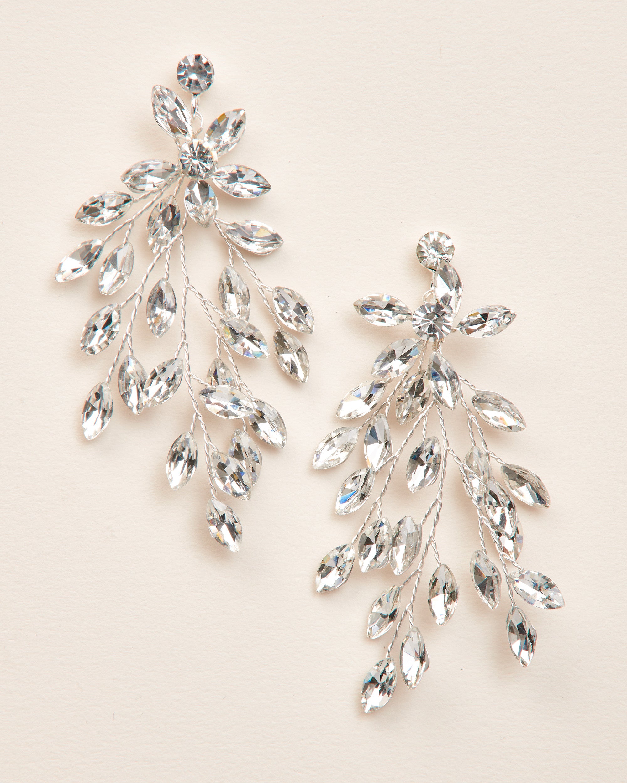 Lola Crystal Earrings for Women - Elegant Dangle Drop Earrings with Sparkling Stones - Perfect for Weddings, Parties & Evening Events