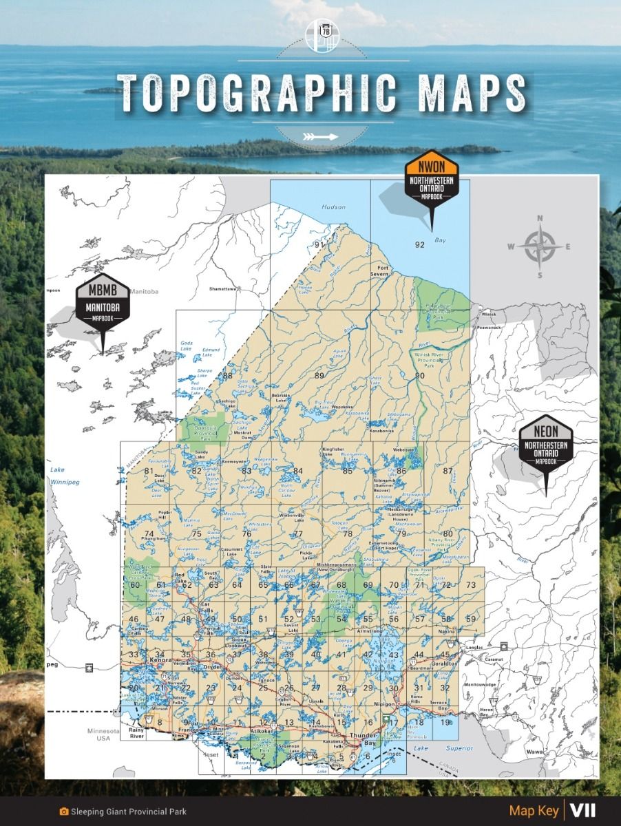 Backroad Mapbooks Northwestern Ontario 5th Edition - Detailed Outdoor Adventure Maps for Hiking, Camping & Fishing in Canada's Wilderness | Perfect for Road Trips & Off-Road Exploration