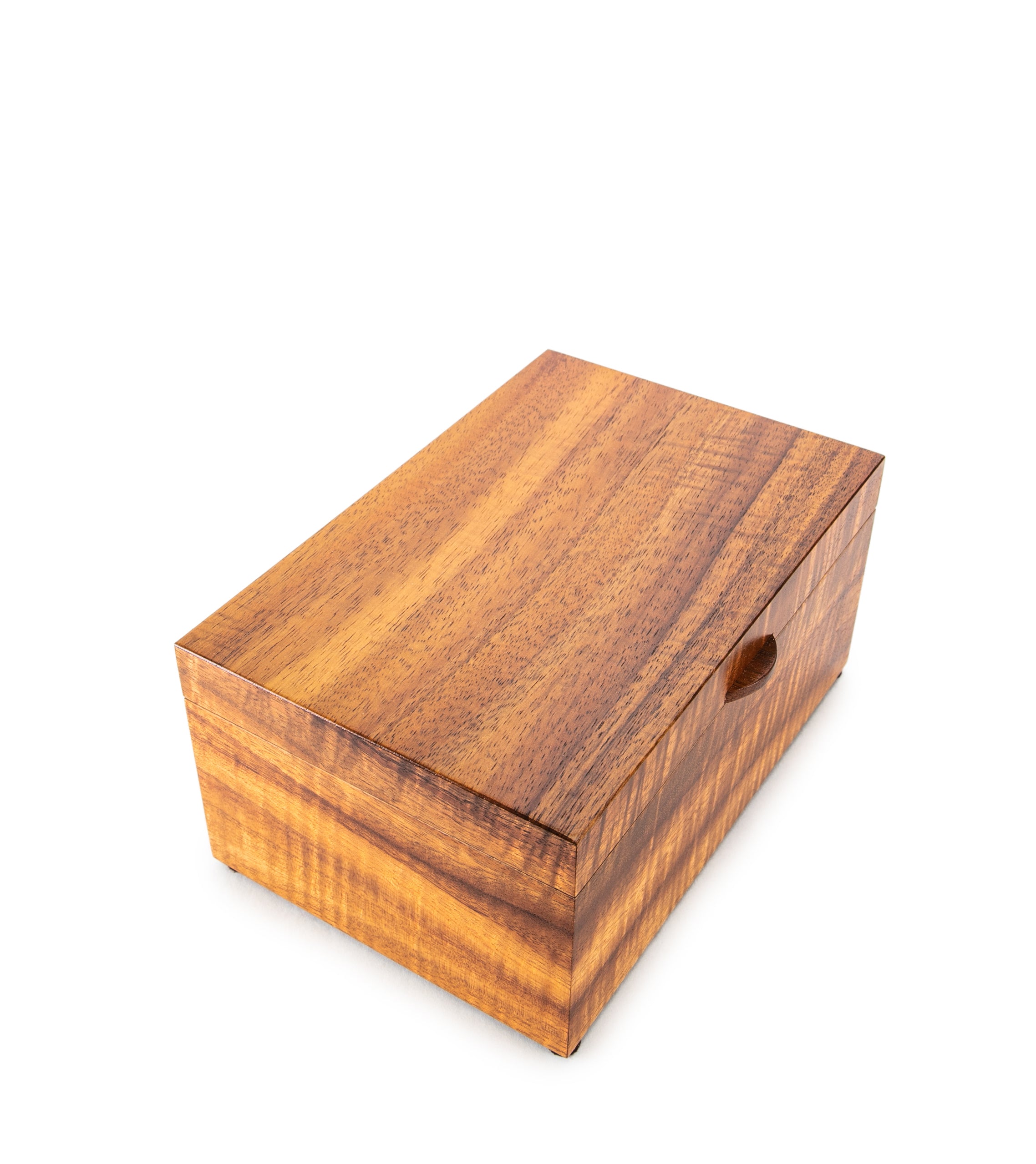 Premium MacArthur Koa Wood Jewelry Box with Removable Tray - Medium Size | Handcrafted Hawaiian Gift for Women | Perfect for Organizing Rings, Necklaces & Keepsakes