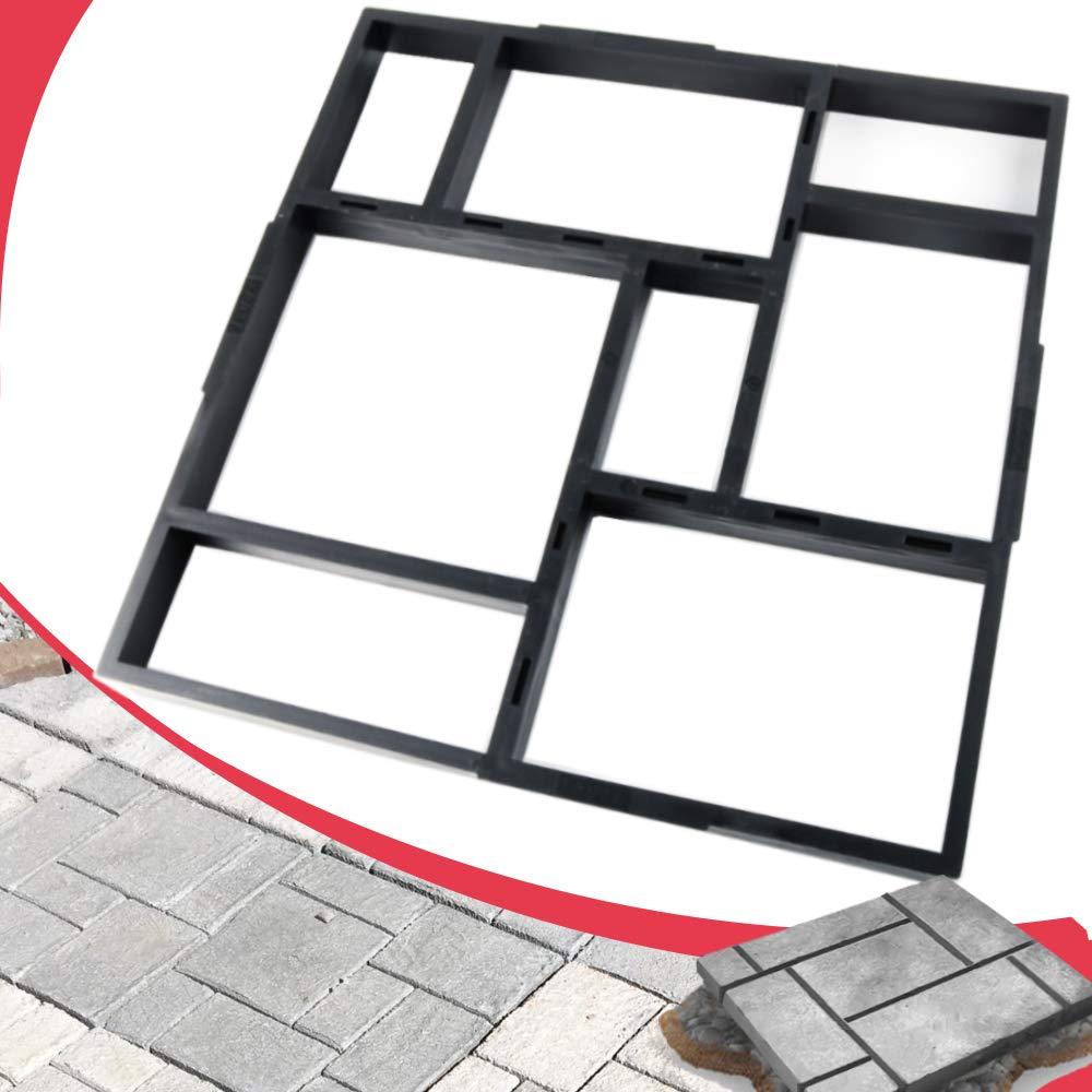 20x20x1.8 Inch Large Reusable Concrete Path Maker Mold - DIY Stepping Stone Paver for Lawn, Patio, Yard & Garden Walkway (8-Grid Design) - Perfect for Creating Beautiful Pathways & Landscape Designs