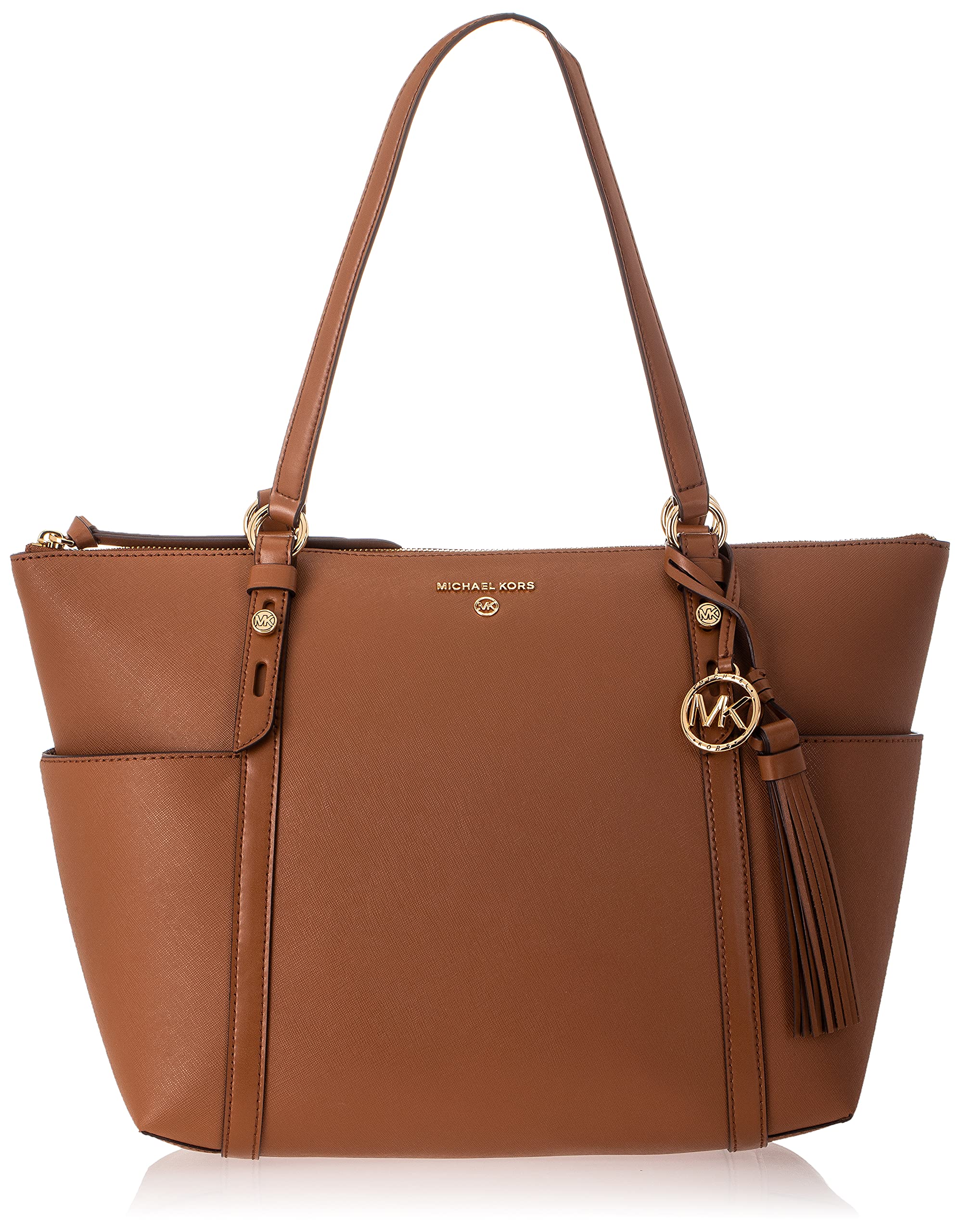 Michael Kors Nomad Large Top Zip Tote Bag for Women - Stylish Leather Handbag for Work, Travel & Everyday Use