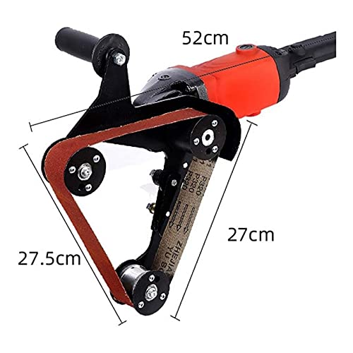 Angle Grinder Belt Sander Attachment Adapter - M10 Cast Iron Sanding Support Tool for Pipe & Tube Polishing | DIY Woodworking & Metalworking Projects