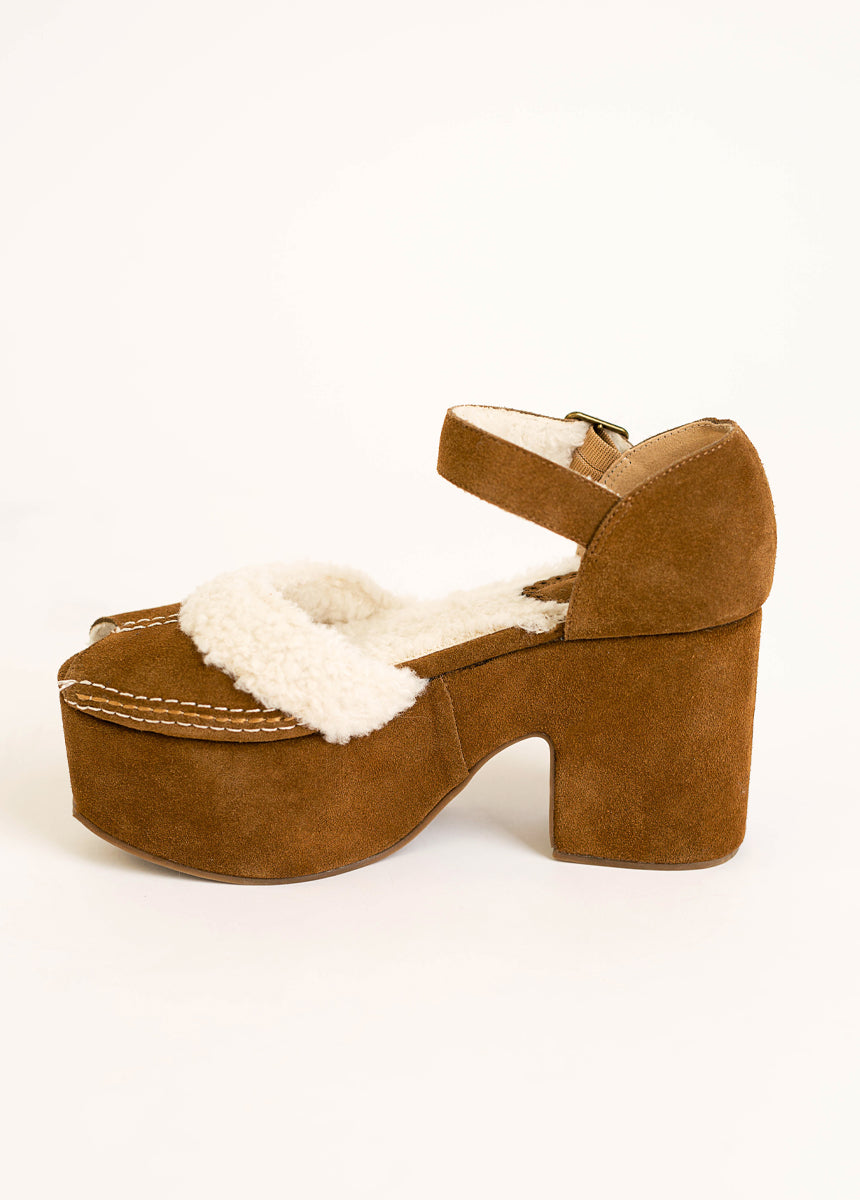 Brea Heel in Pecan - Comfortable Women's Block Heel Shoes for Work, Office & Special Occasions
